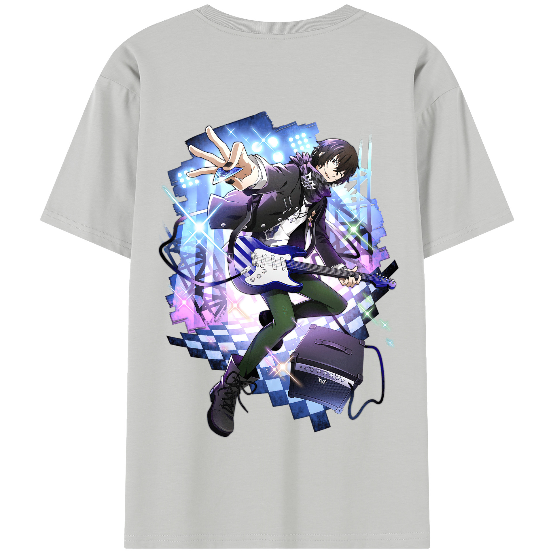 （画像用） 文豪ストレイドッグス Bungo Stray Dogs 綿100％半袖Tシャツ（背面プリント）