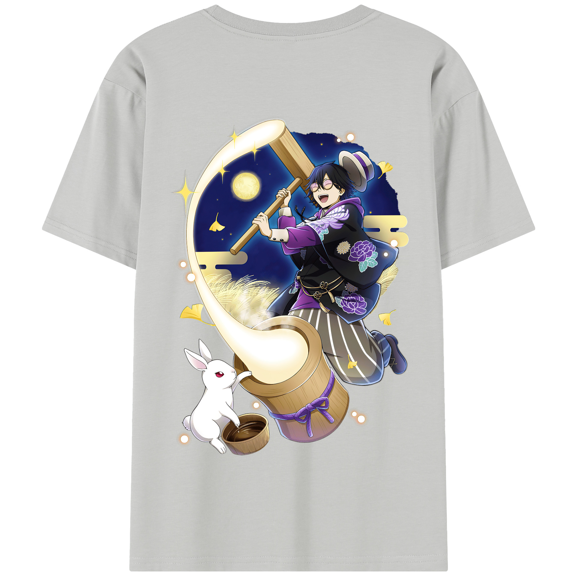 （画像用） 文豪ストレイドッグス Bungo Stray Dogs 綿100％半袖Tシャツ（背面プリント）