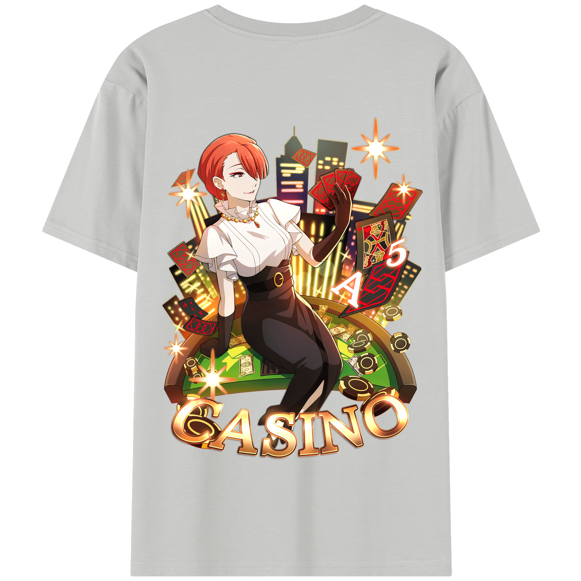 （画像用） 文豪ストレイドッグス Bungo Stray Dogs 綿100％半袖Tシャツ（背面プリント）