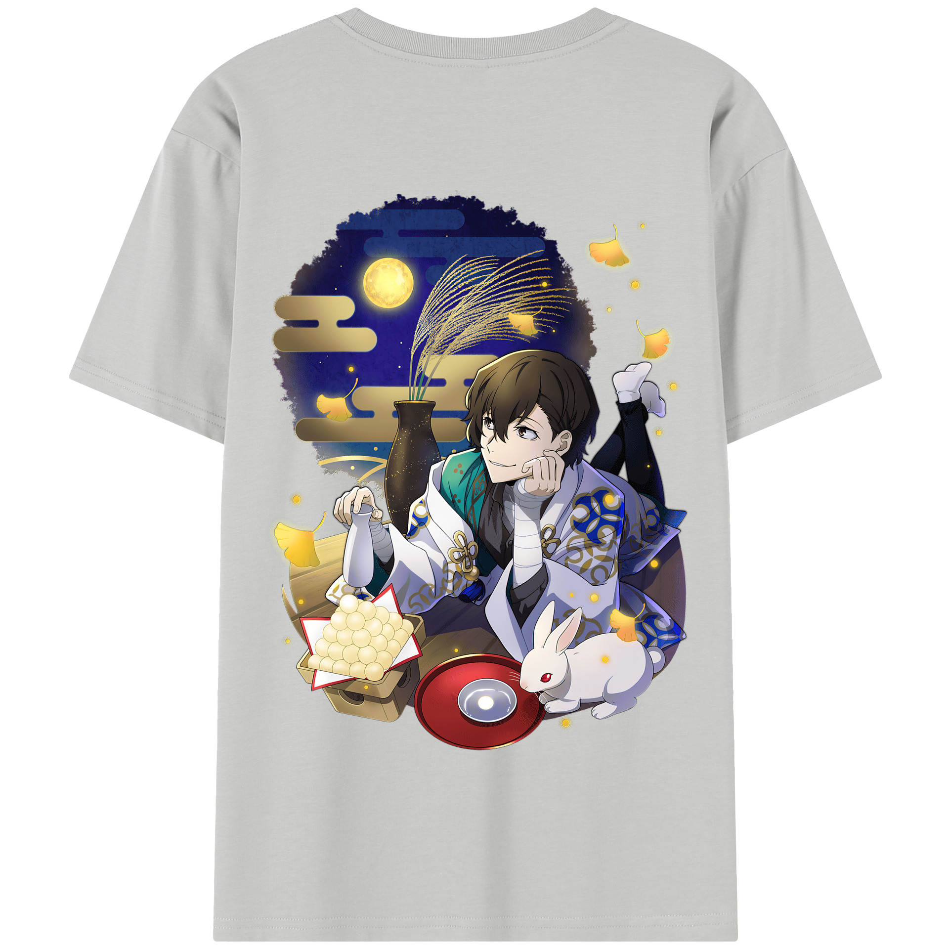 （画像用） 文豪ストレイドッグス Bungo Stray Dogs 綿100％半袖Tシャツ（背面プリント）