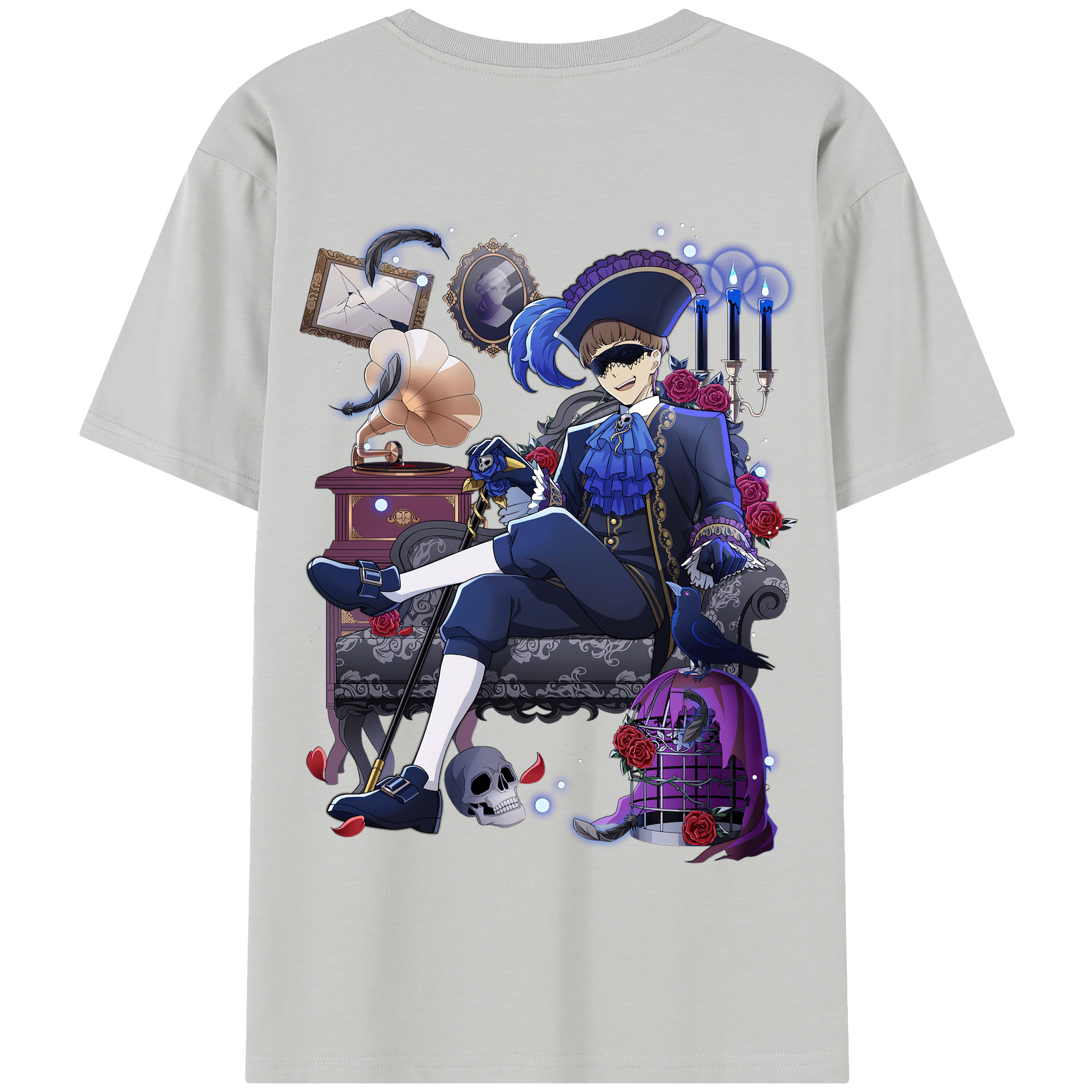 （画像用） 文豪ストレイドッグス Bungo Stray Dogs 綿100％半袖Tシャツ（背面プリント）