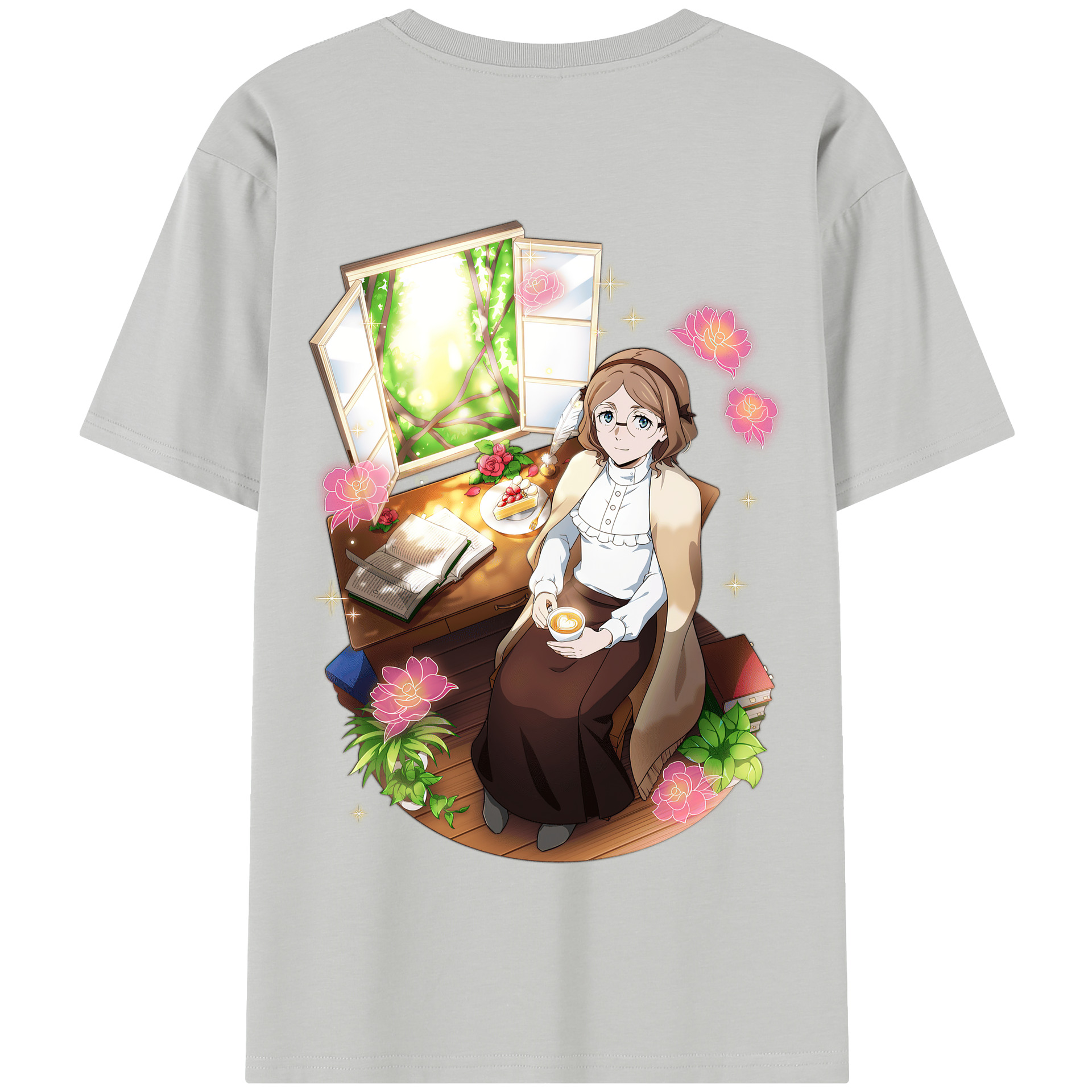 （画像用） 文豪ストレイドッグス Bungo Stray Dogs 綿100％半袖Tシャツ（背面プリント）