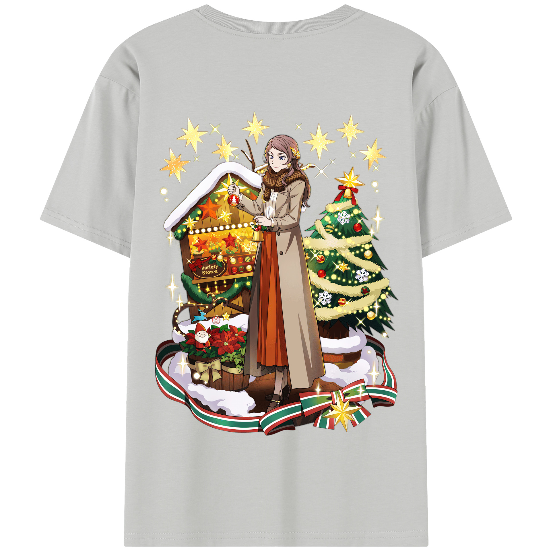 （画像用） 文豪ストレイドッグス Bungo Stray Dogs 綿100％半袖Tシャツ（背面プリント）