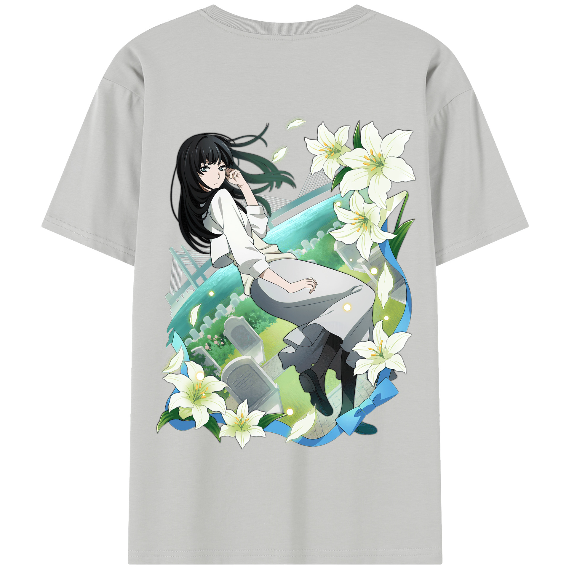 （画像用） 文豪ストレイドッグス Bungo Stray Dogs 綿100％半袖Tシャツ（背面プリント）