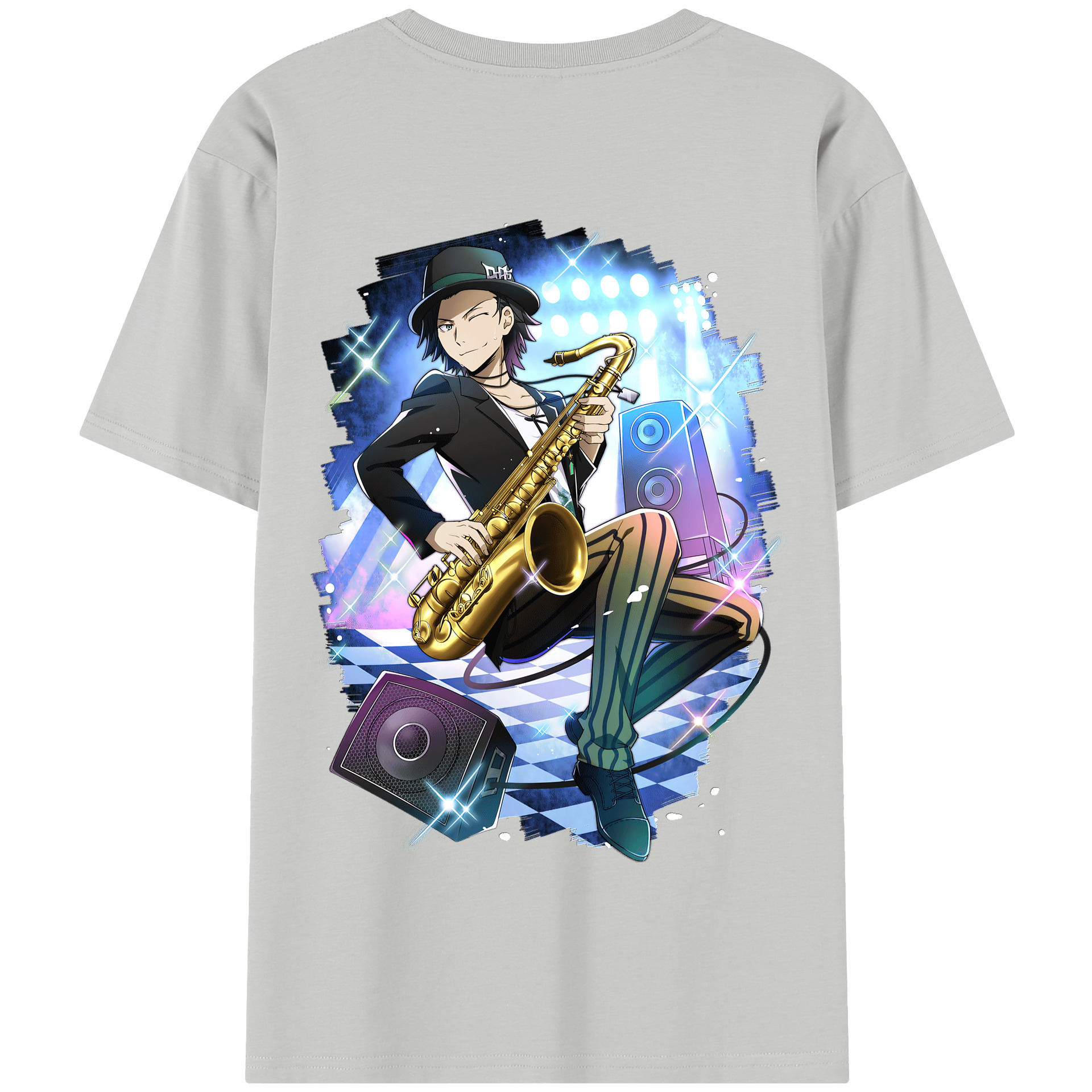 （画像用） 文豪ストレイドッグス Bungo Stray Dogs 綿100％半袖Tシャツ（背面プリント）