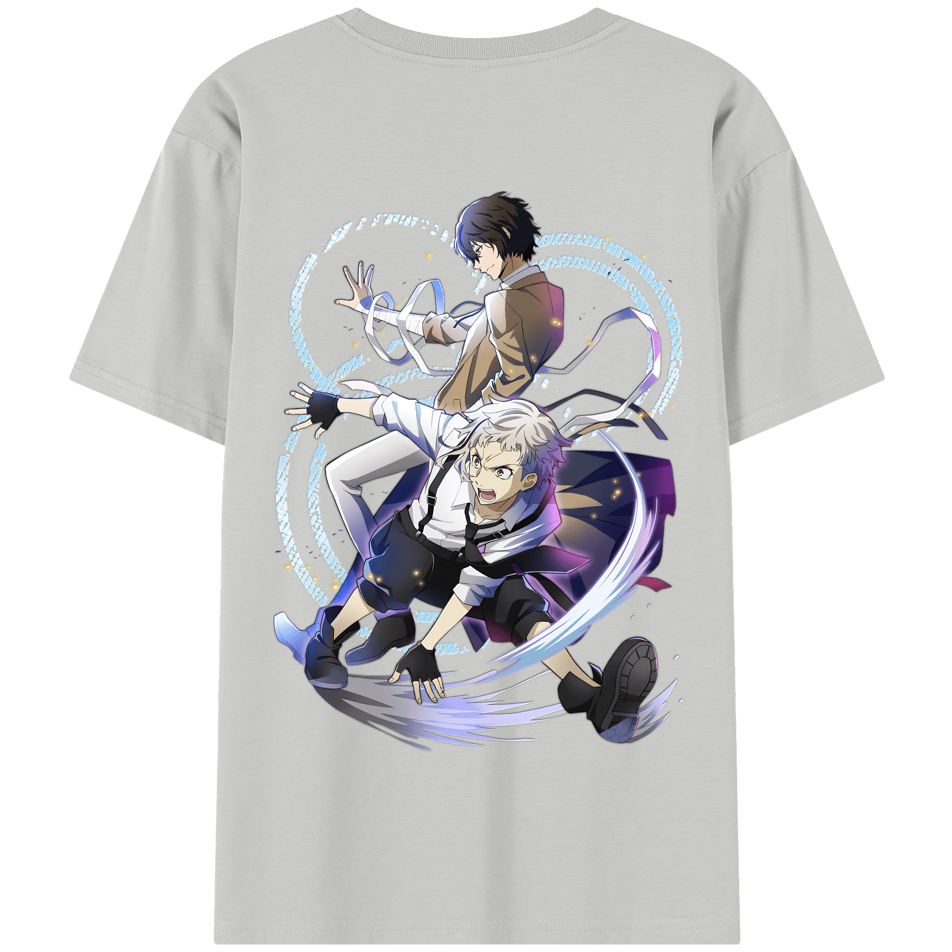 （画像用） 文豪ストレイドッグス Bungo Stray Dogs 綿100％半袖Tシャツ（背面プリント）