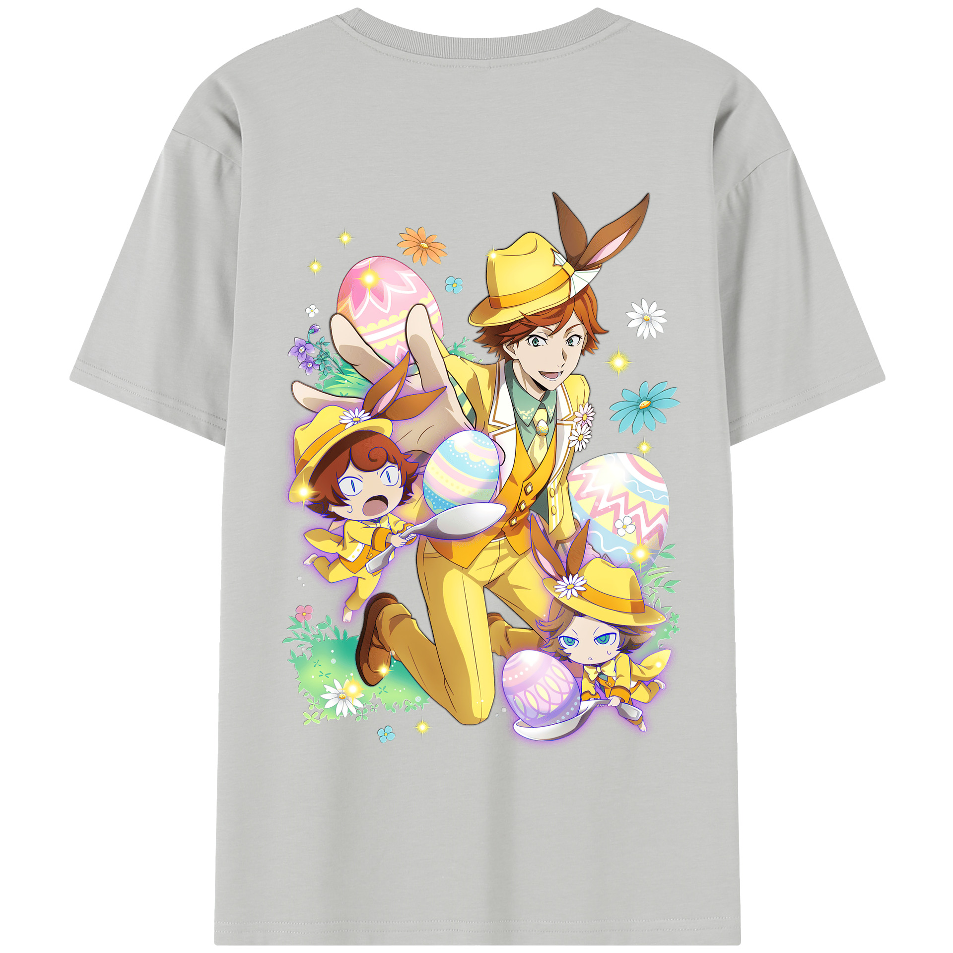 （画像用） 文豪ストレイドッグス Bungo Stray Dogs 綿100％半袖Tシャツ（背面プリント）
