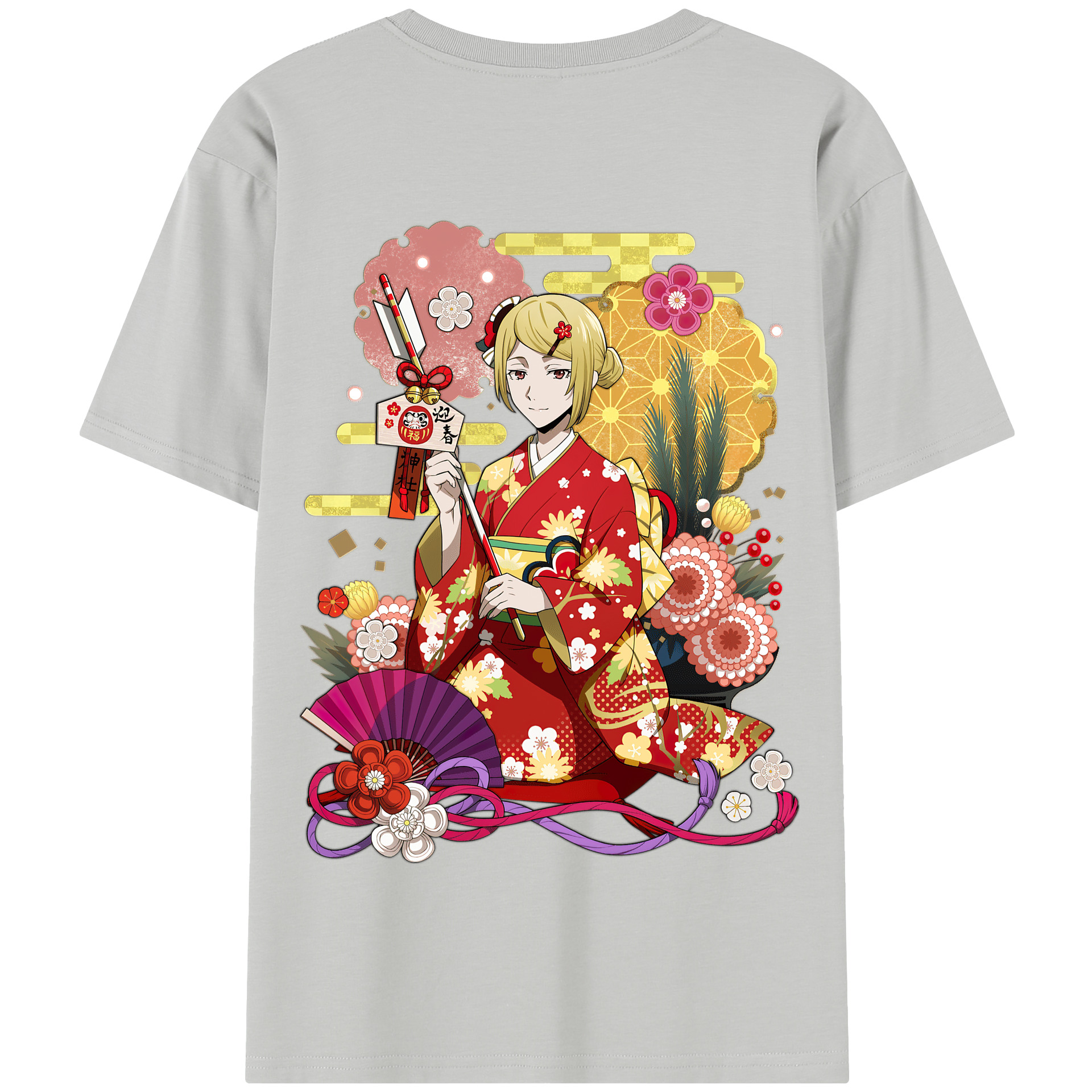 （画像用） 文豪ストレイドッグス Bungo Stray Dogs 綿100％半袖Tシャツ（背面プリント）