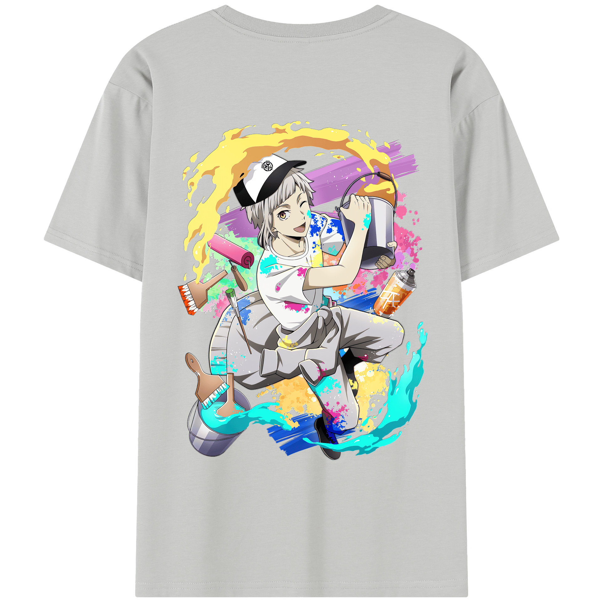 （画像用） 文豪ストレイドッグス Bungo Stray Dogs 綿100％半袖Tシャツ（背面プリント）