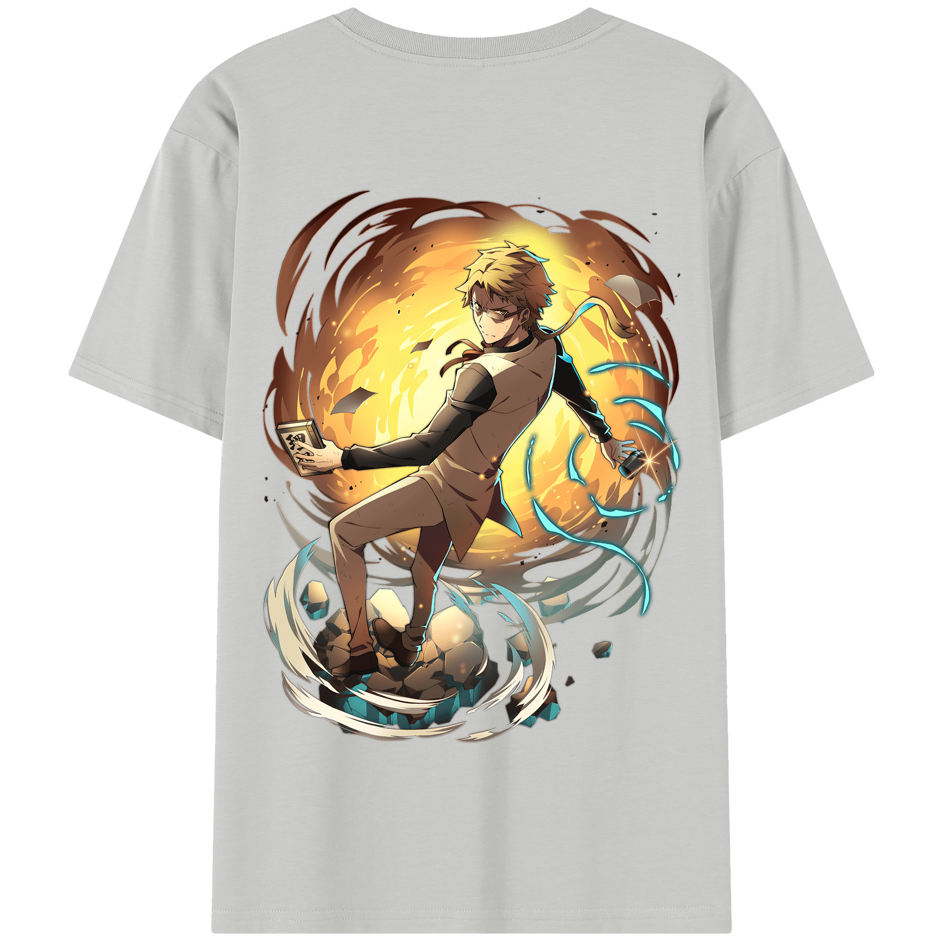 （画像用） 文豪ストレイドッグス Bungo Stray Dogs 綿100％半袖Tシャツ（背面プリント）