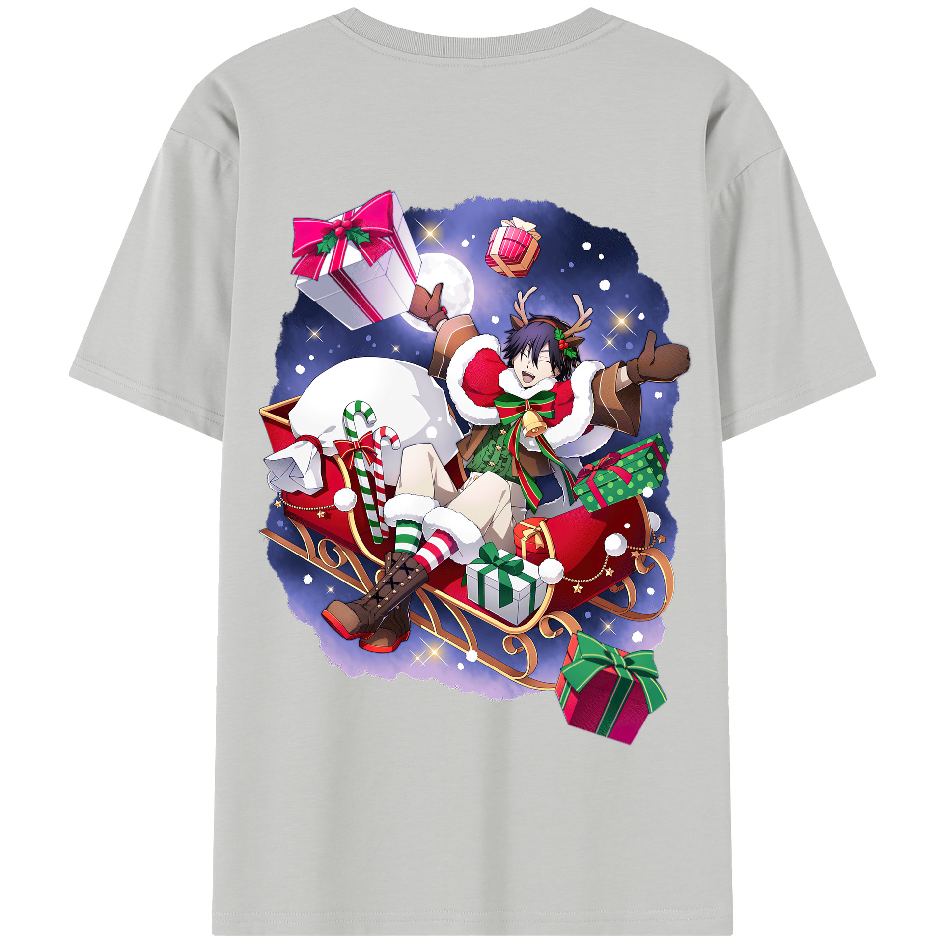 （画像用） 文豪ストレイドッグス Bungo Stray Dogs 綿100％半袖Tシャツ（背面プリント）