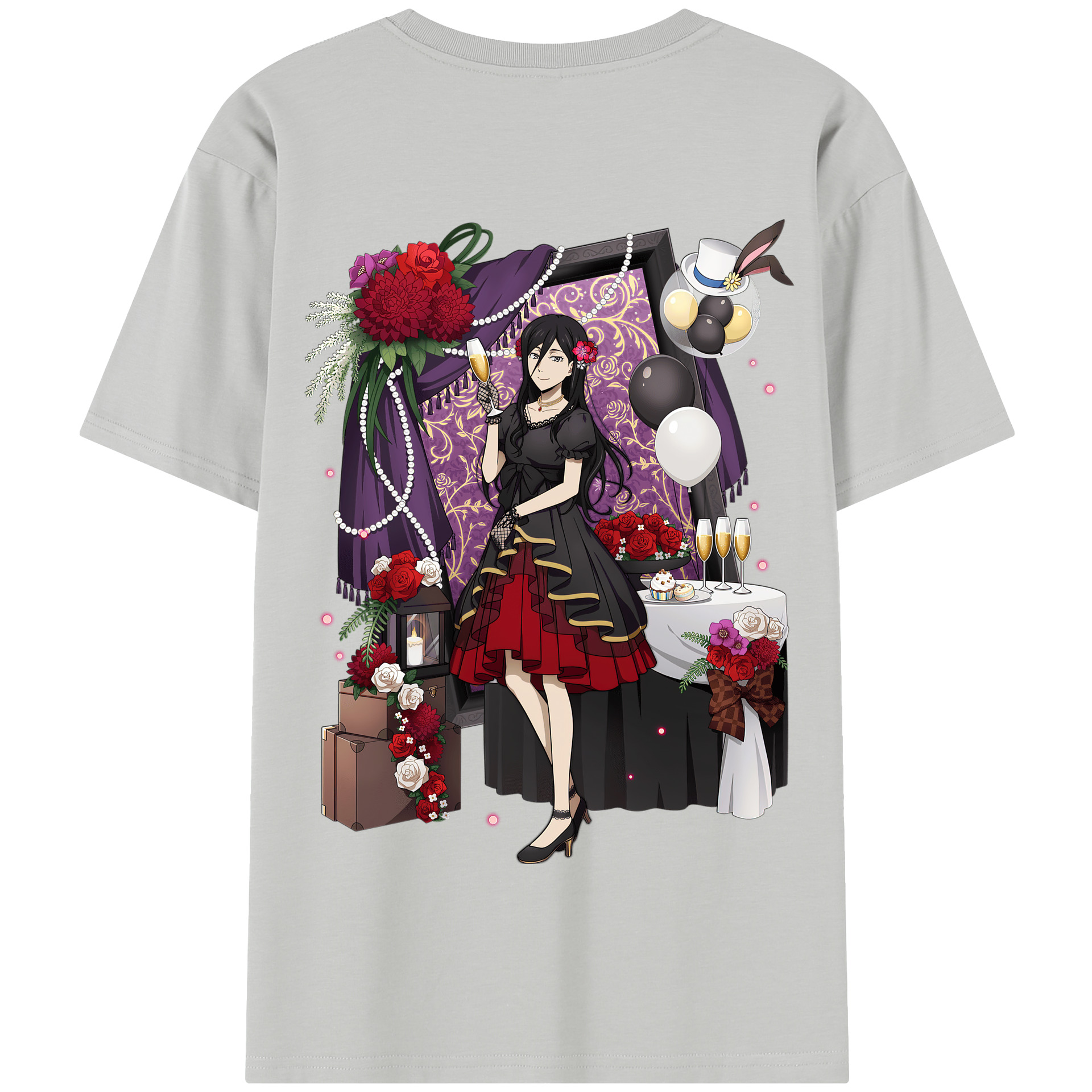 （画像用） 文豪ストレイドッグス Bungo Stray Dogs 綿100％半袖Tシャツ（背面プリント）