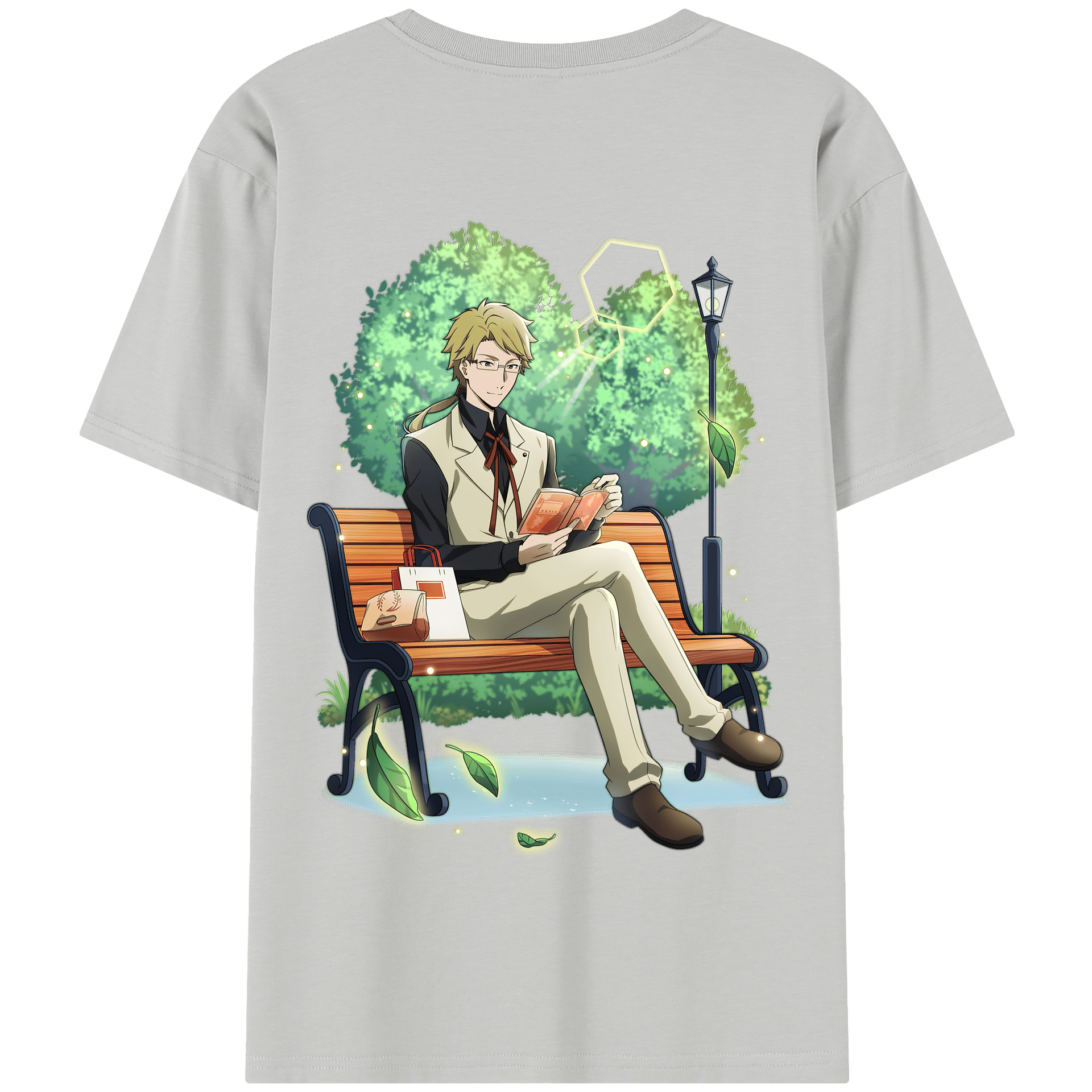 （画像用） 文豪ストレイドッグス Bungo Stray Dogs 綿100％半袖Tシャツ（背面プリント）