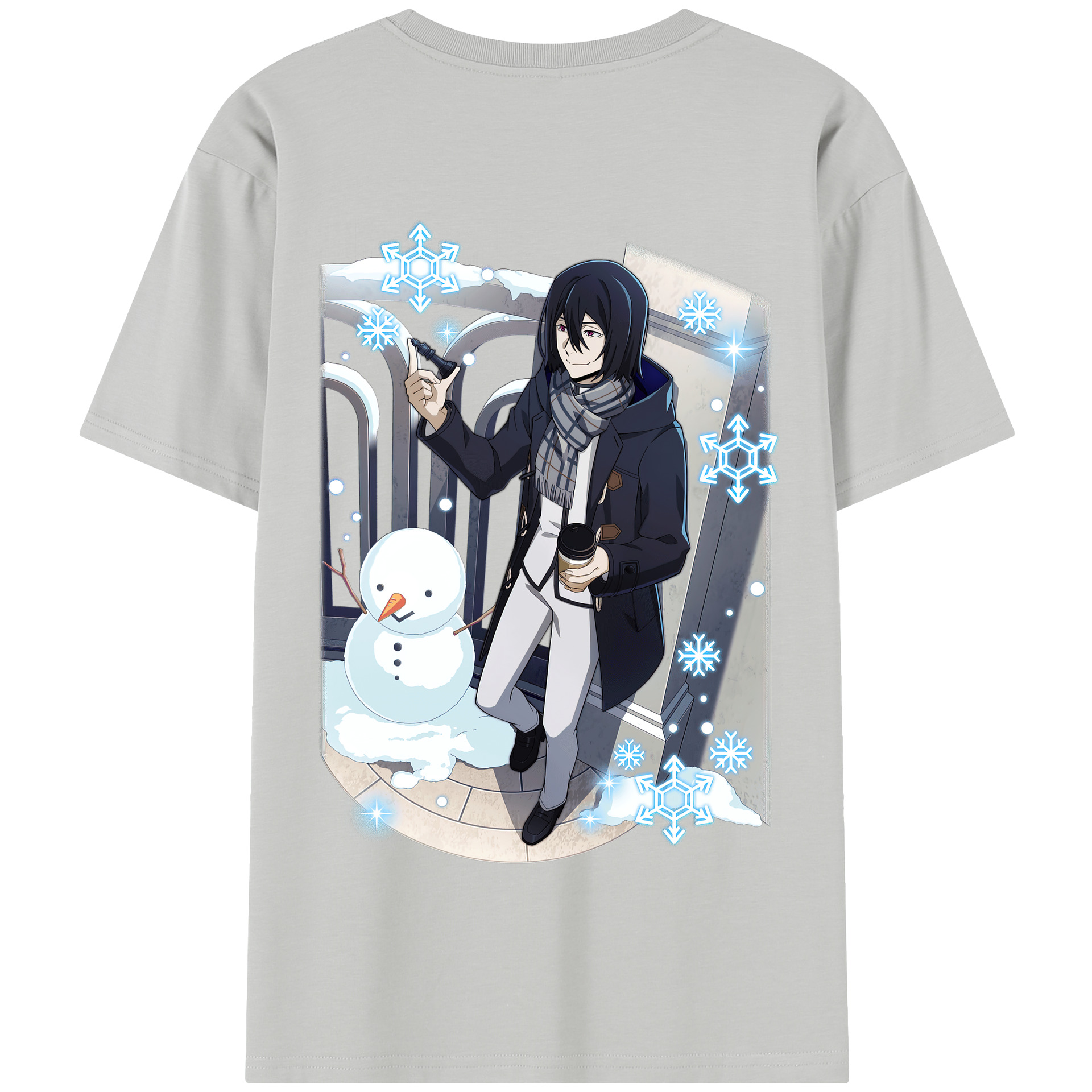 （画像用） 文豪ストレイドッグス Bungo Stray Dogs 綿100％半袖Tシャツ（背面プリント）