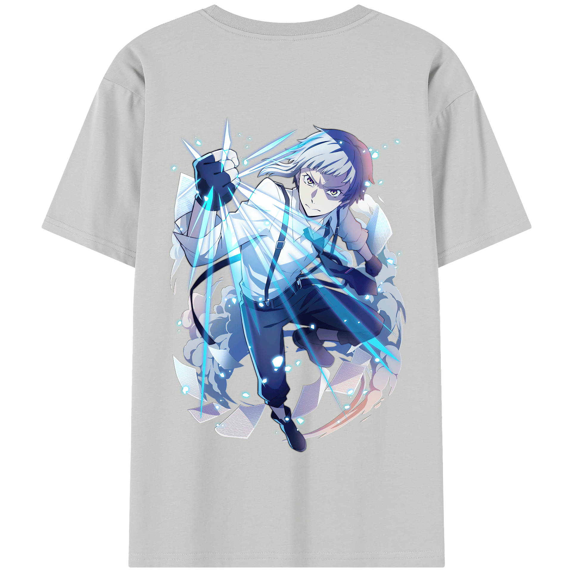 （画像用） 文豪ストレイドッグス Bungo Stray Dogs 綿100％半袖Tシャツ（背面プリント）