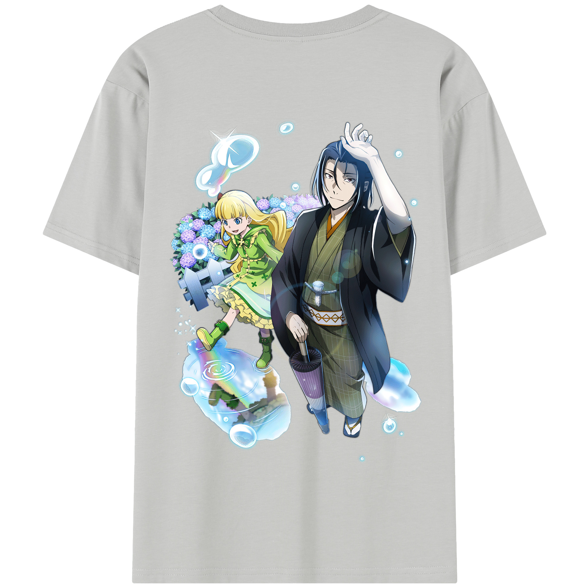 （画像用） 文豪ストレイドッグス Bungo Stray Dogs 綿100％半袖Tシャツ（背面プリント）