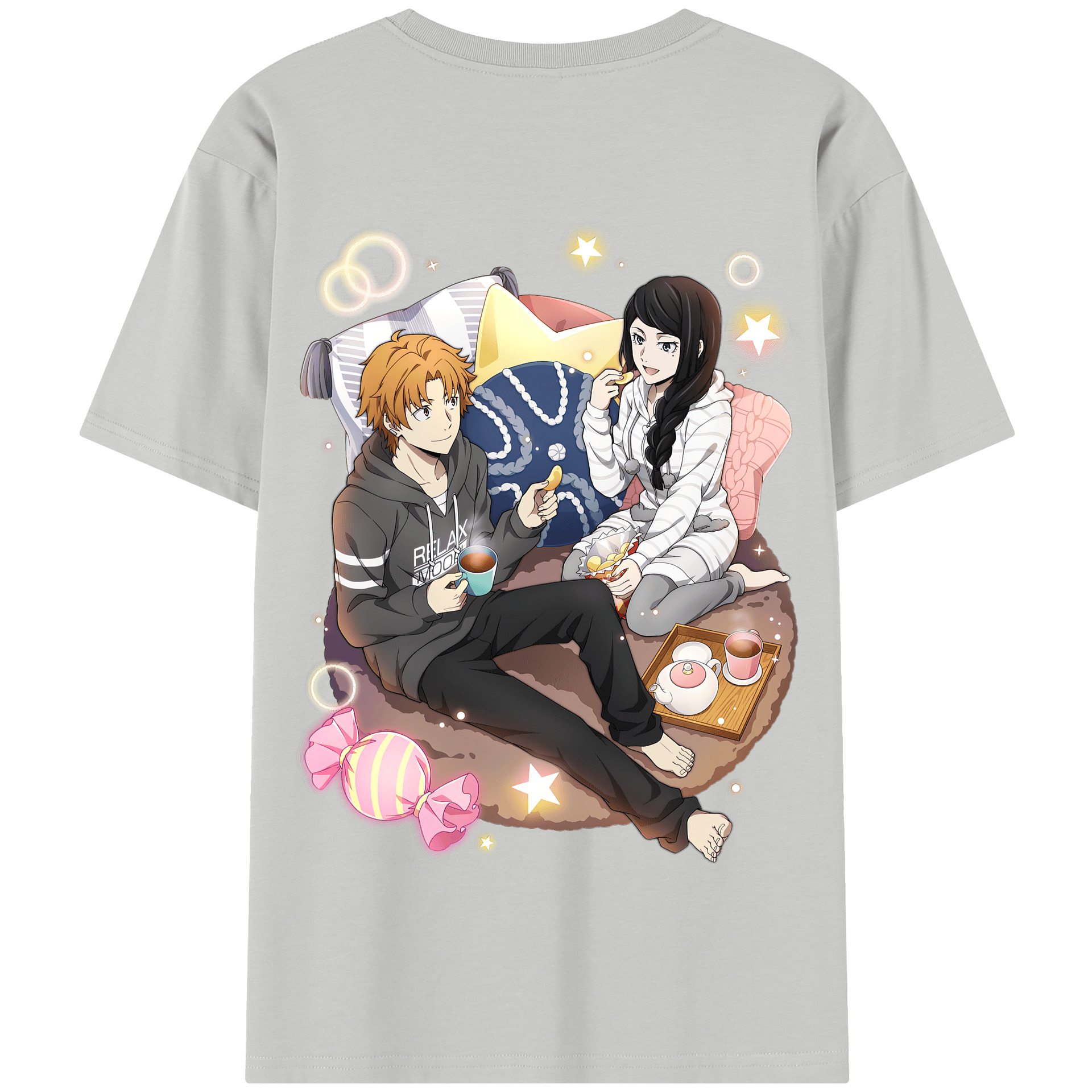 （画像用） 文豪ストレイドッグス Bungo Stray Dogs 綿100％半袖Tシャツ（背面プリント）