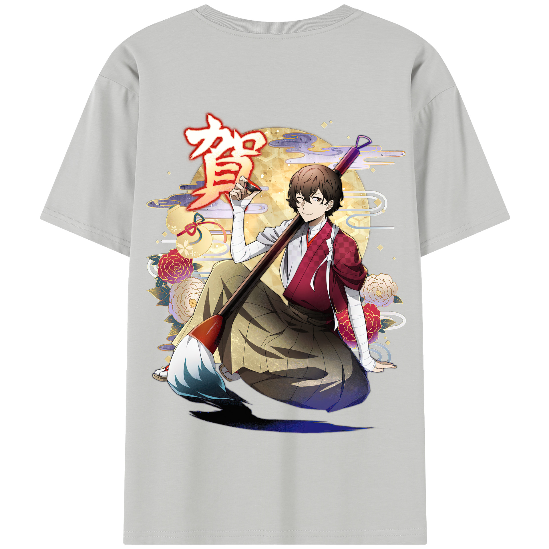 （画像用） 文豪ストレイドッグス Bungo Stray Dogs 綿100％半袖Tシャツ（背面プリント）