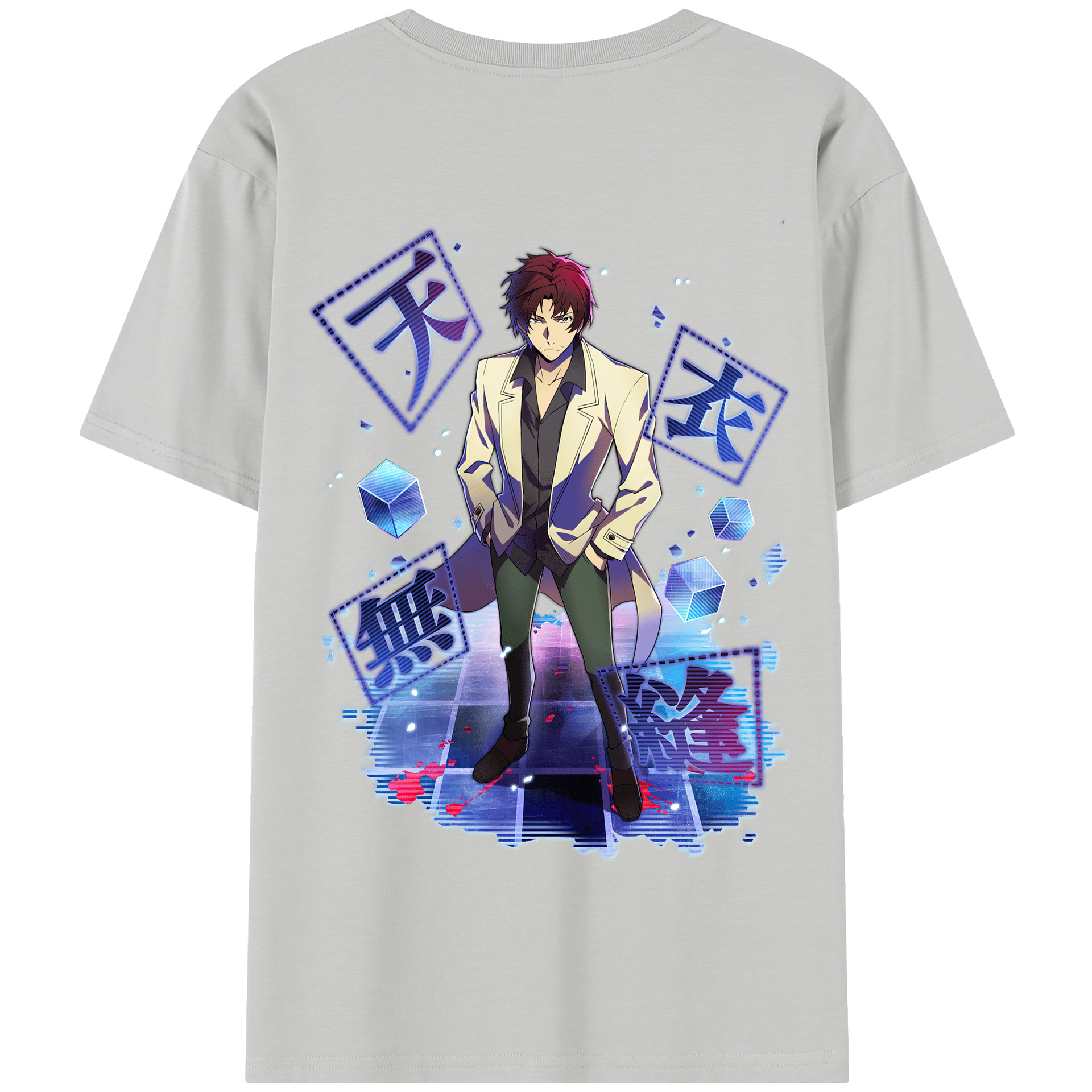 （画像用） 文豪ストレイドッグス Bungo Stray Dogs 綿100％半袖Tシャツ（背面プリント）