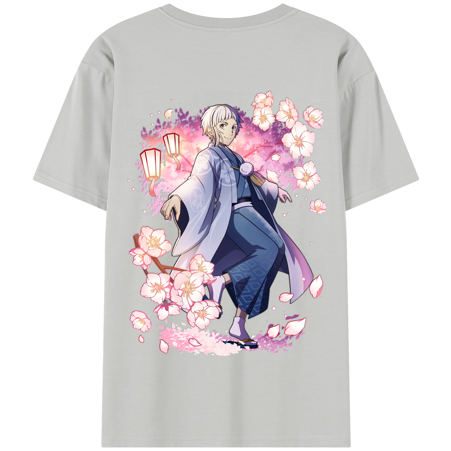 （画像用） 文豪ストレイドッグス Bungo Stray Dogs 綿100％半袖Tシャツ（背面プリント）