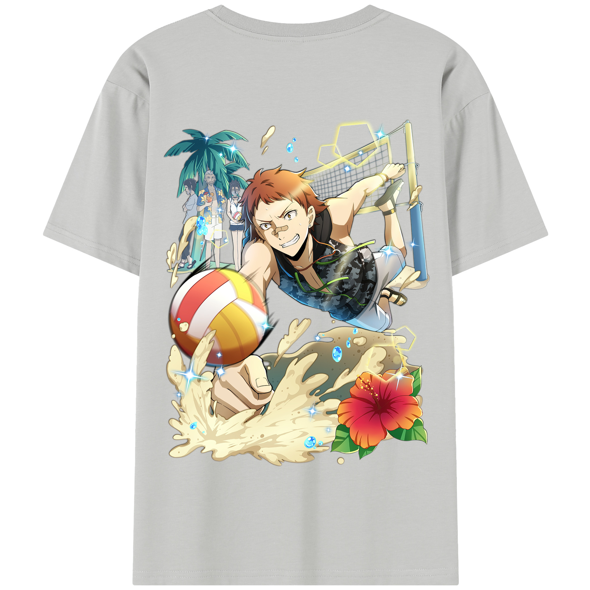 （画像用） 文豪ストレイドッグス Bungo Stray Dogs 綿100％半袖Tシャツ（背面プリント）