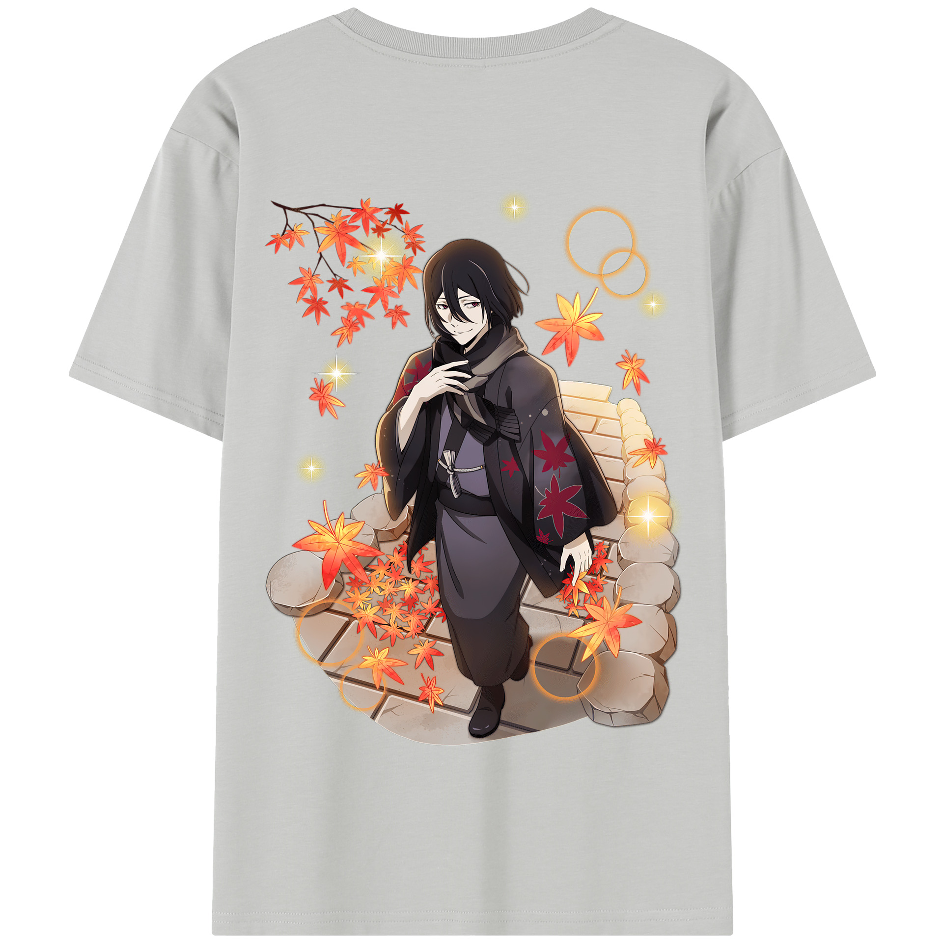 （画像用） 文豪ストレイドッグス Bungo Stray Dogs 綿100％半袖Tシャツ（背面プリント）