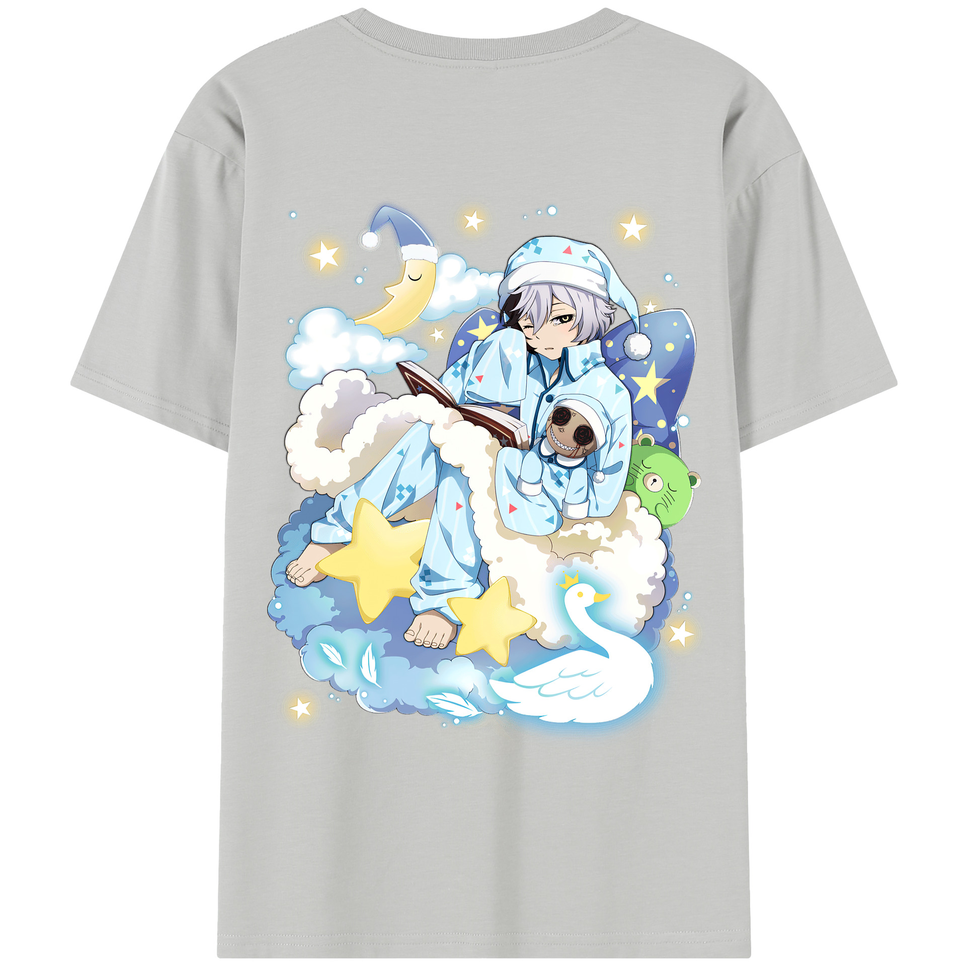 （画像用） 文豪ストレイドッグス Bungo Stray Dogs 綿100％半袖Tシャツ（背面プリント）