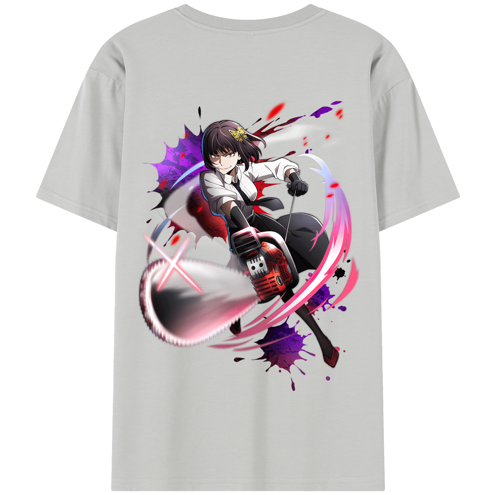 （画像用） 文豪ストレイドッグス Bungo Stray Dogs 綿100％半袖Tシャツ（背面プリント）