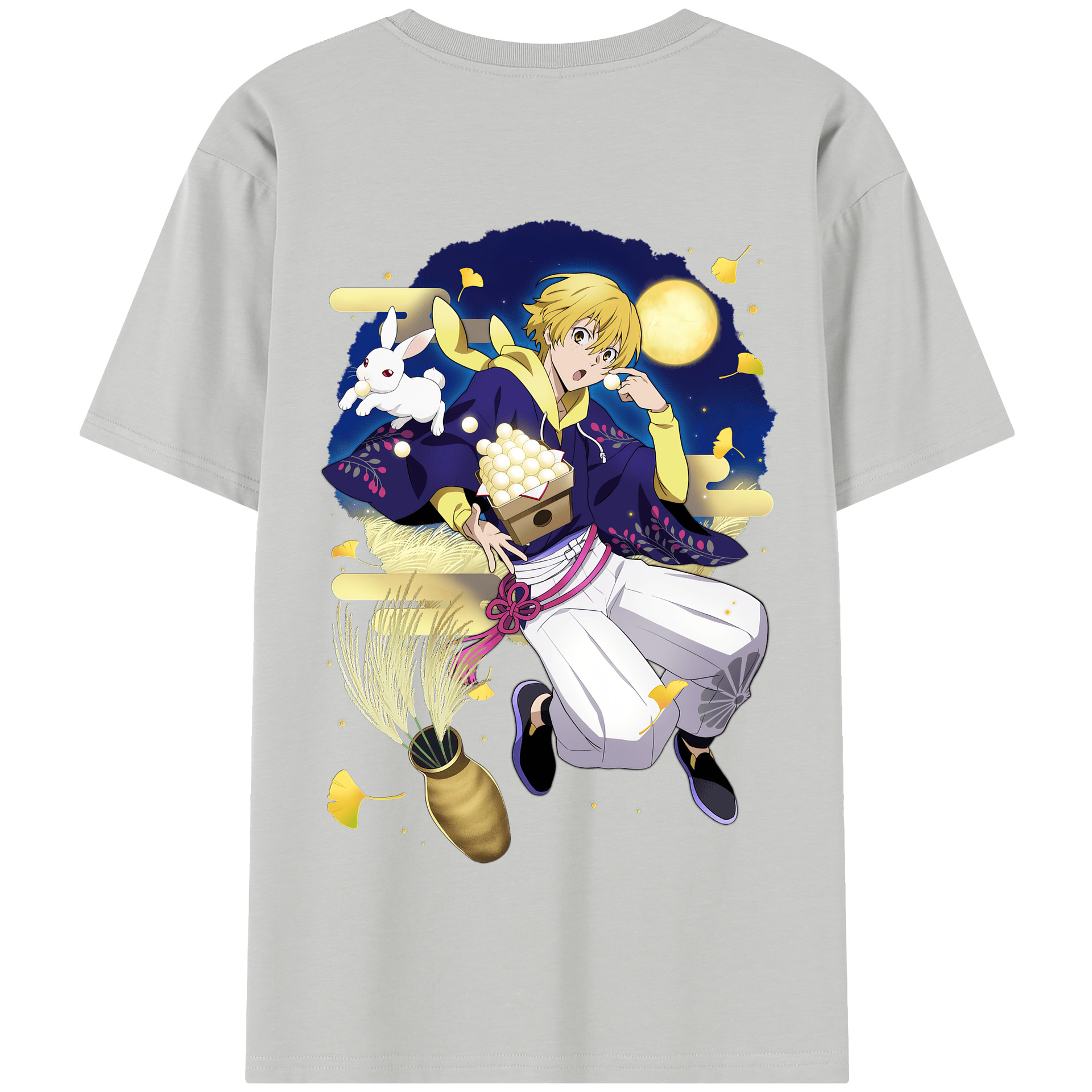 （画像用） 文豪ストレイドッグス Bungo Stray Dogs 綿100％半袖Tシャツ（背面プリント）