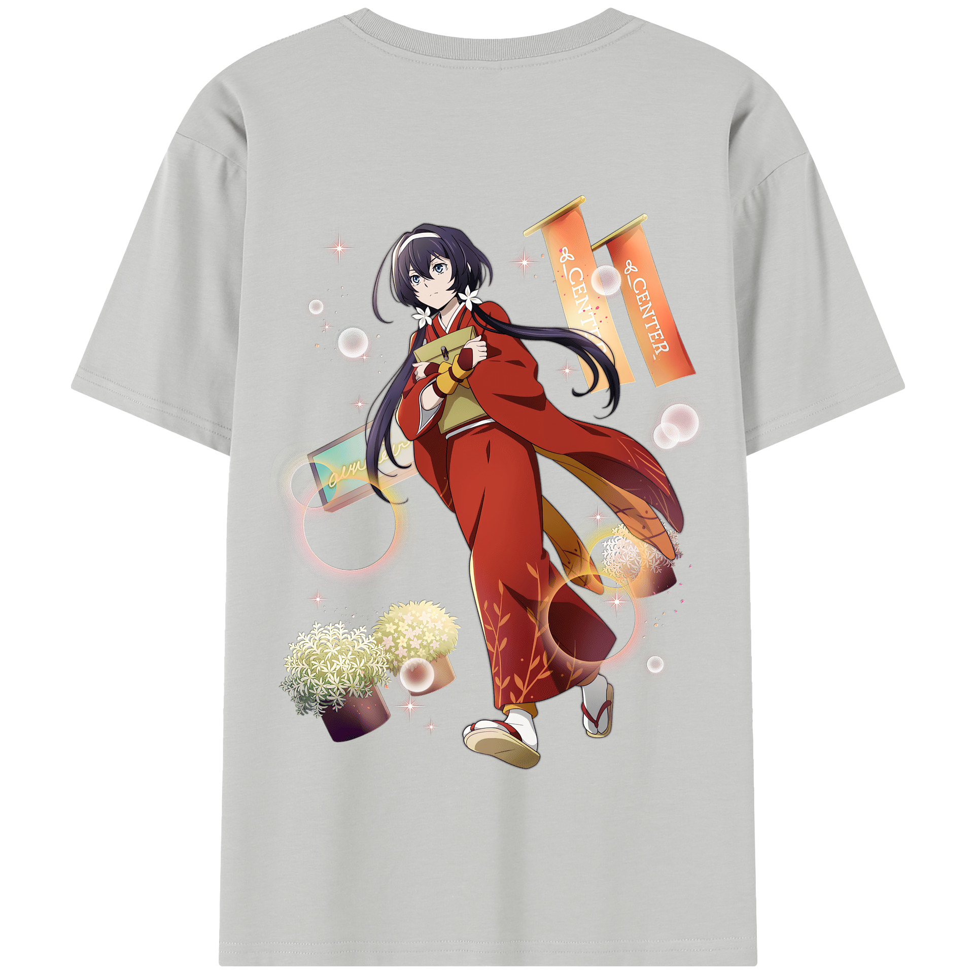 （画像用） 文豪ストレイドッグス Bungo Stray Dogs 綿100％半袖Tシャツ（背面プリント）