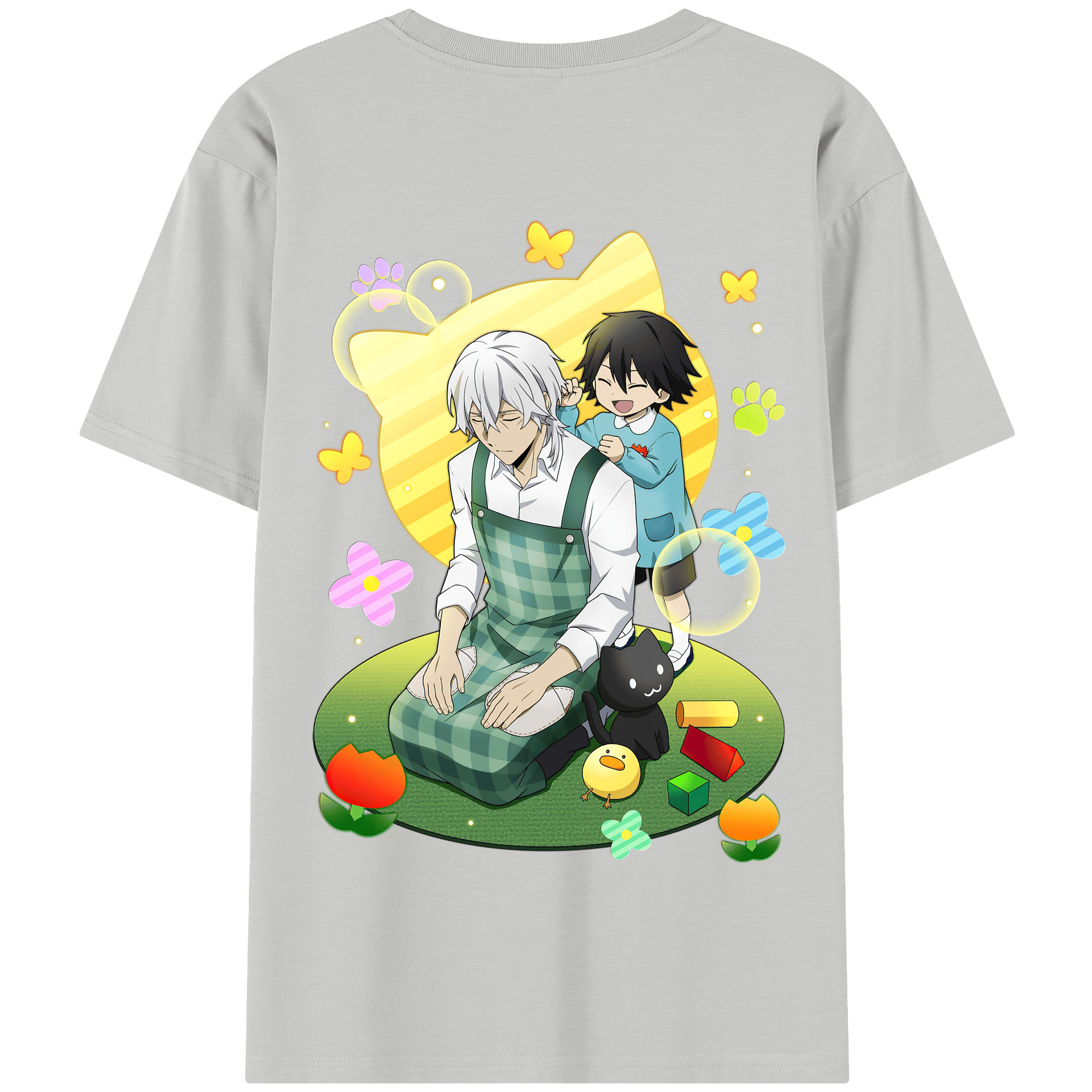 （画像用） 文豪ストレイドッグス Bungo Stray Dogs 綿100％半袖Tシャツ（背面プリント）