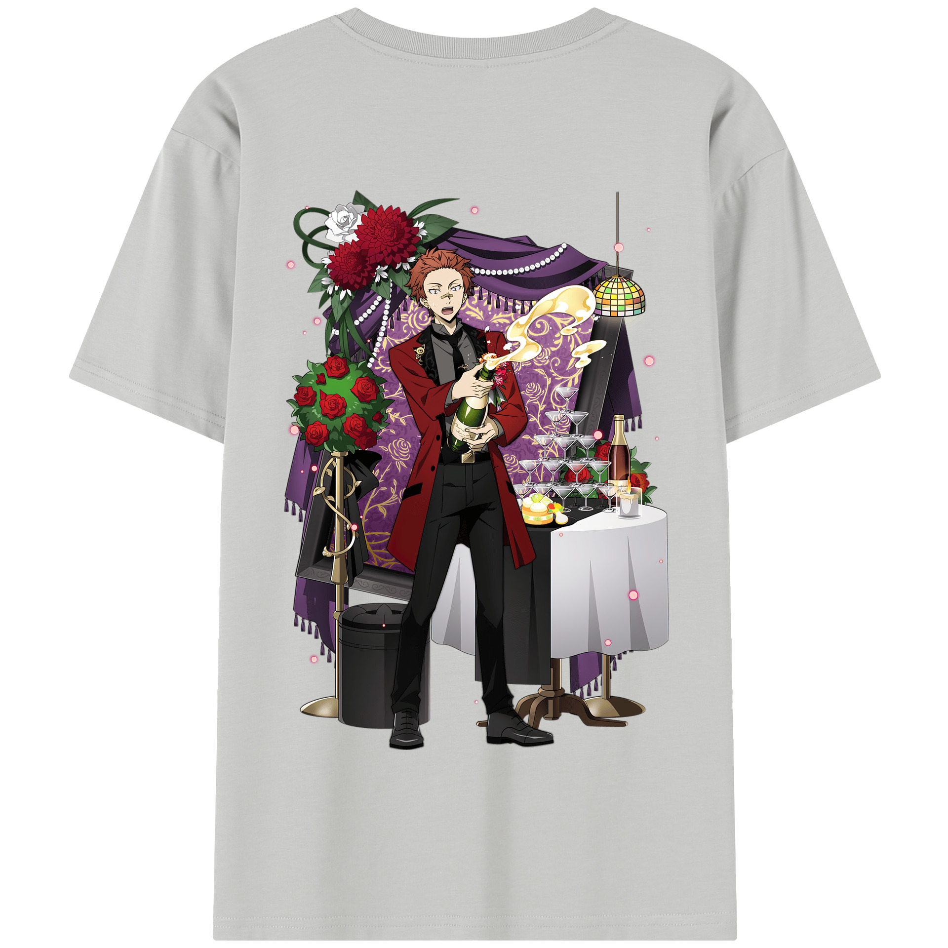 （画像用） 文豪ストレイドッグス Bungo Stray Dogs 綿100％半袖Tシャツ（背面プリント）