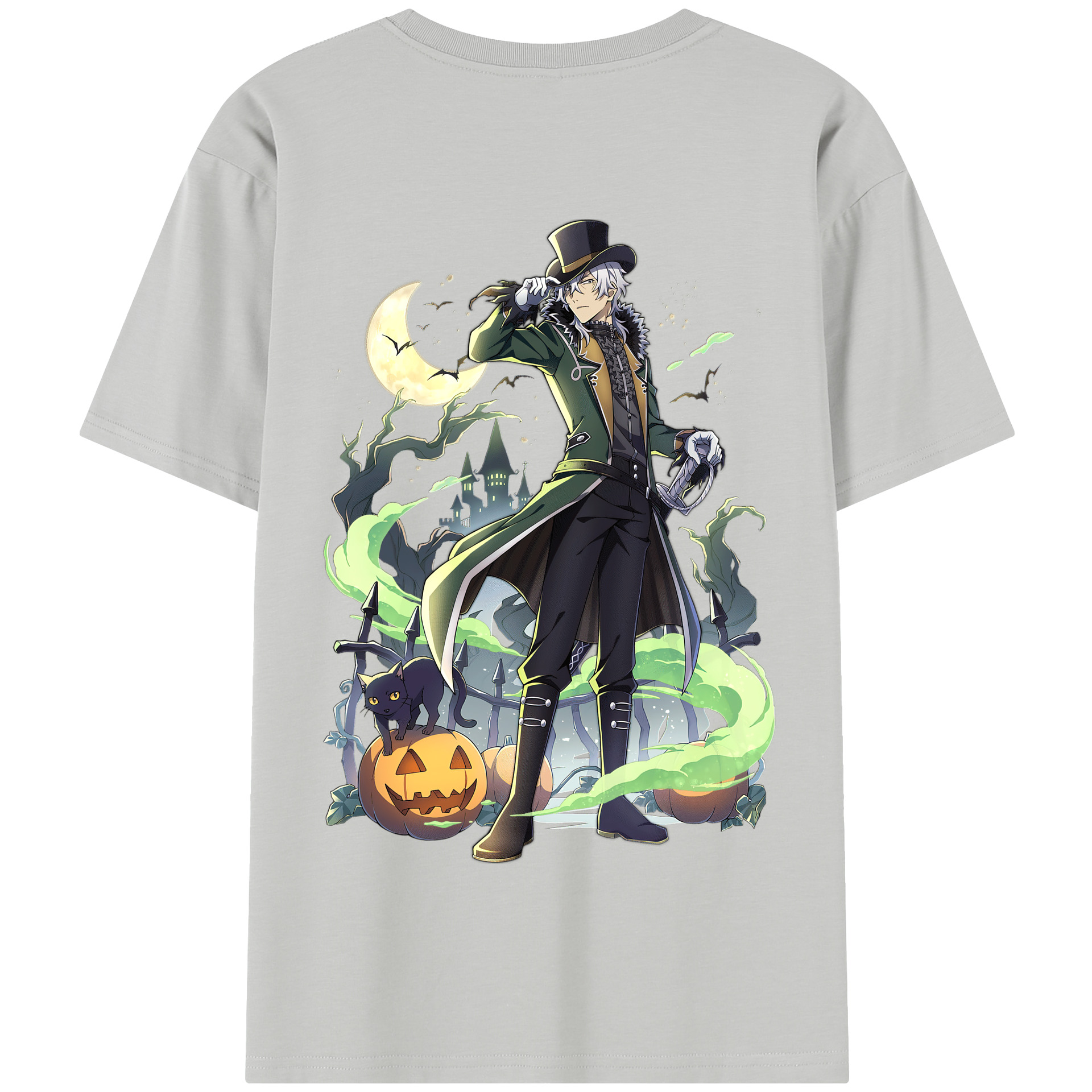 （画像用） 文豪ストレイドッグス Bungo Stray Dogs 綿100％半袖Tシャツ（背面プリント）