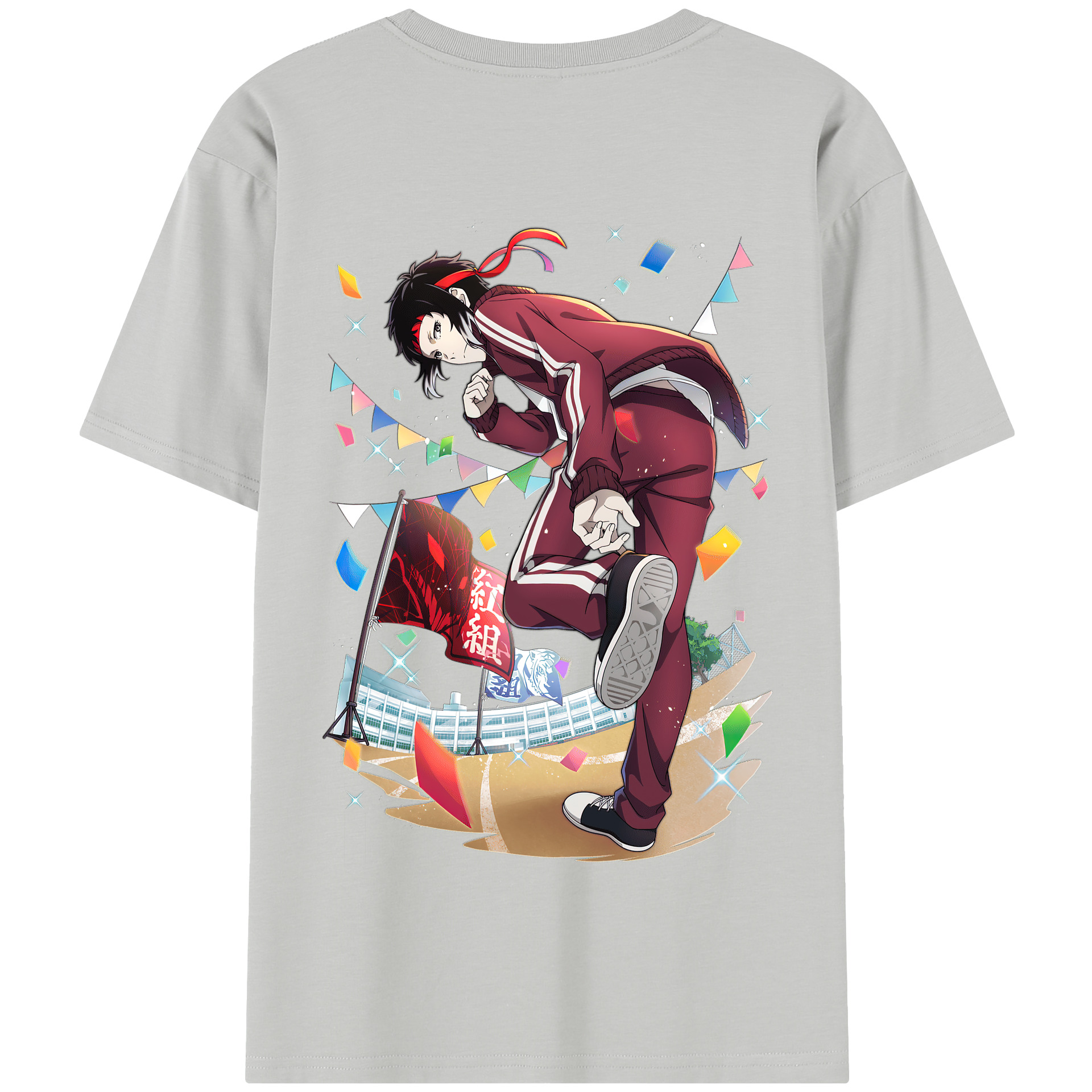 （画像用） 文豪ストレイドッグス Bungo Stray Dogs 綿100％半袖Tシャツ（背面プリント）