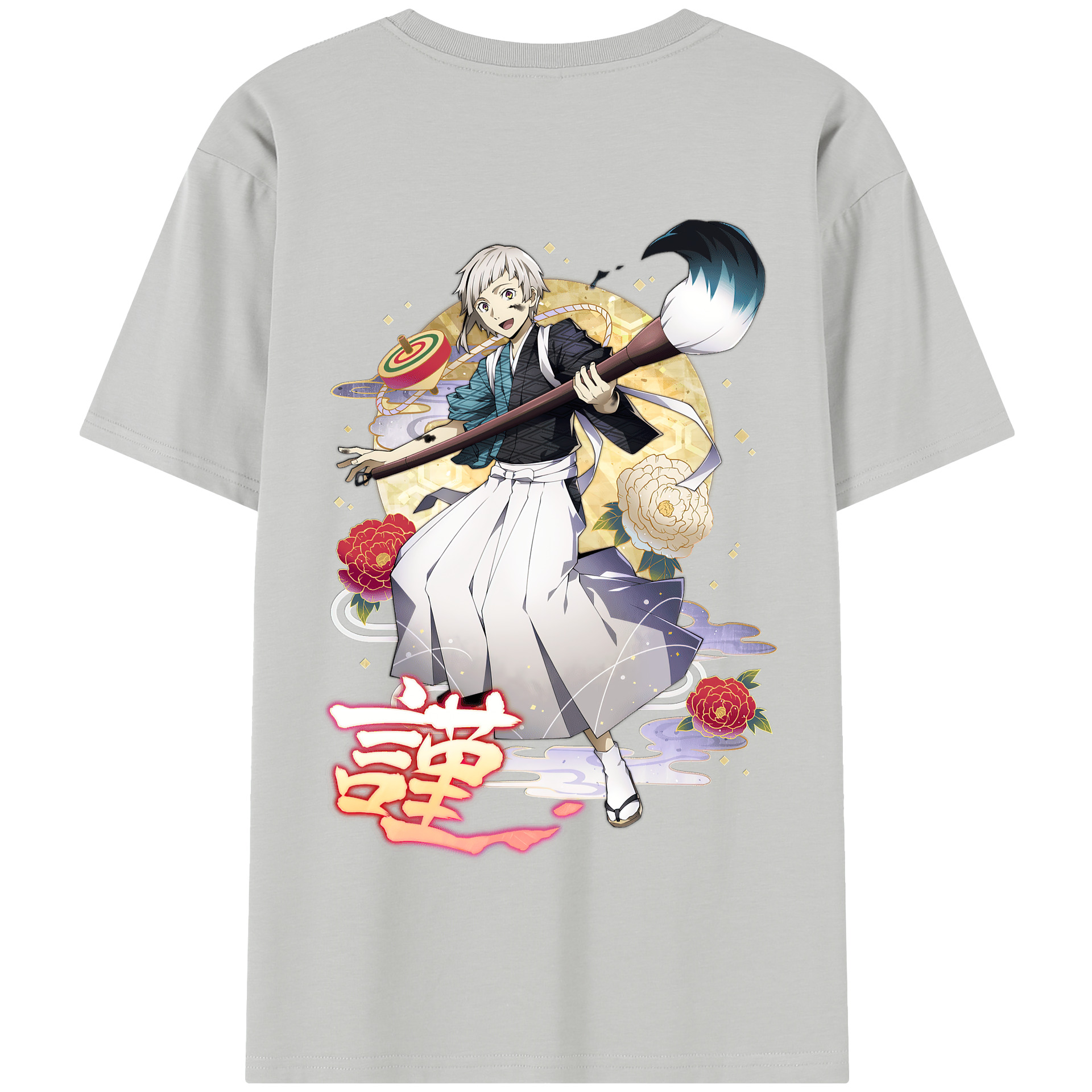 （画像用） 文豪ストレイドッグス Bungo Stray Dogs 綿100％半袖Tシャツ（背面プリント）