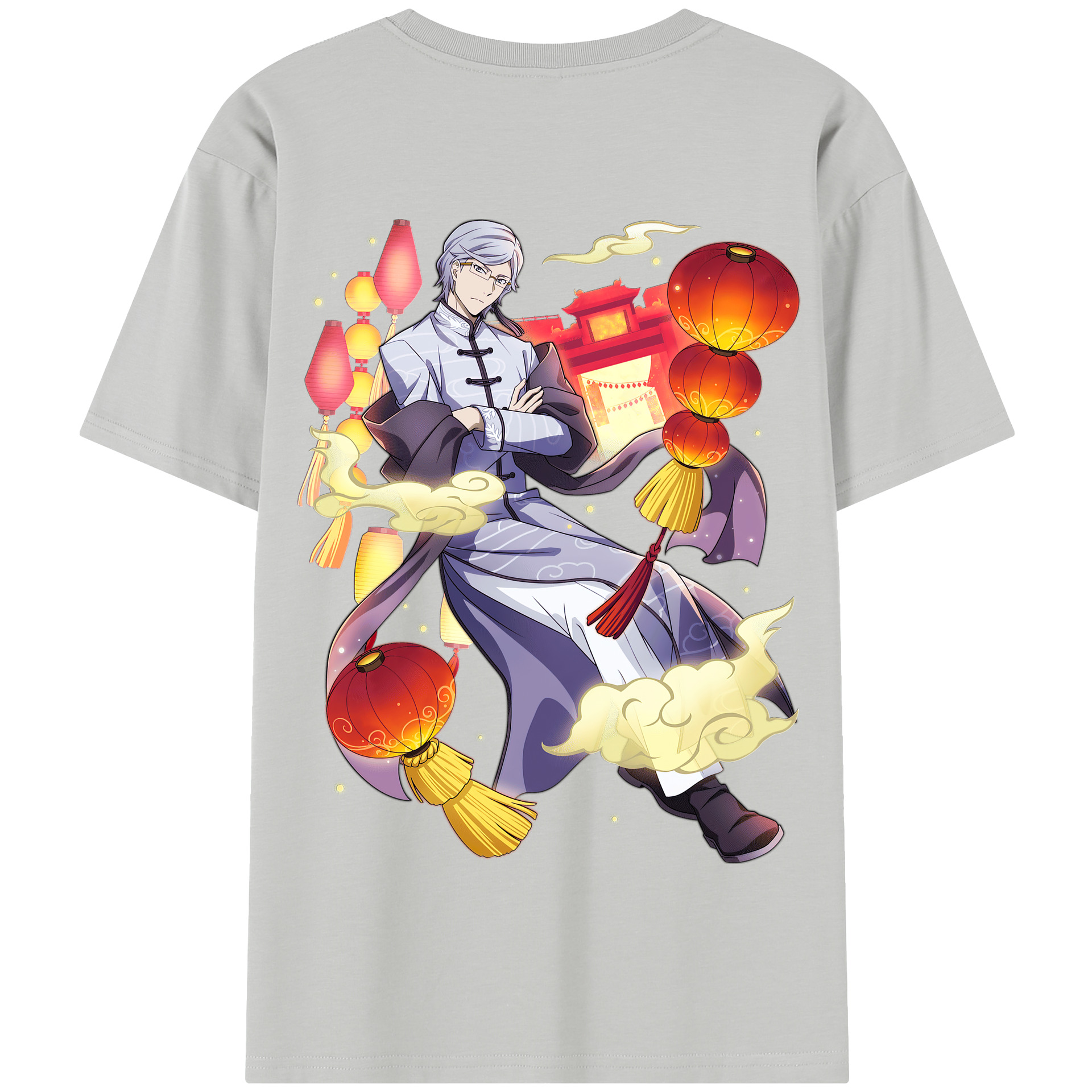 （画像用） 文豪ストレイドッグス Bungo Stray Dogs 綿100％半袖Tシャツ（背面プリント）