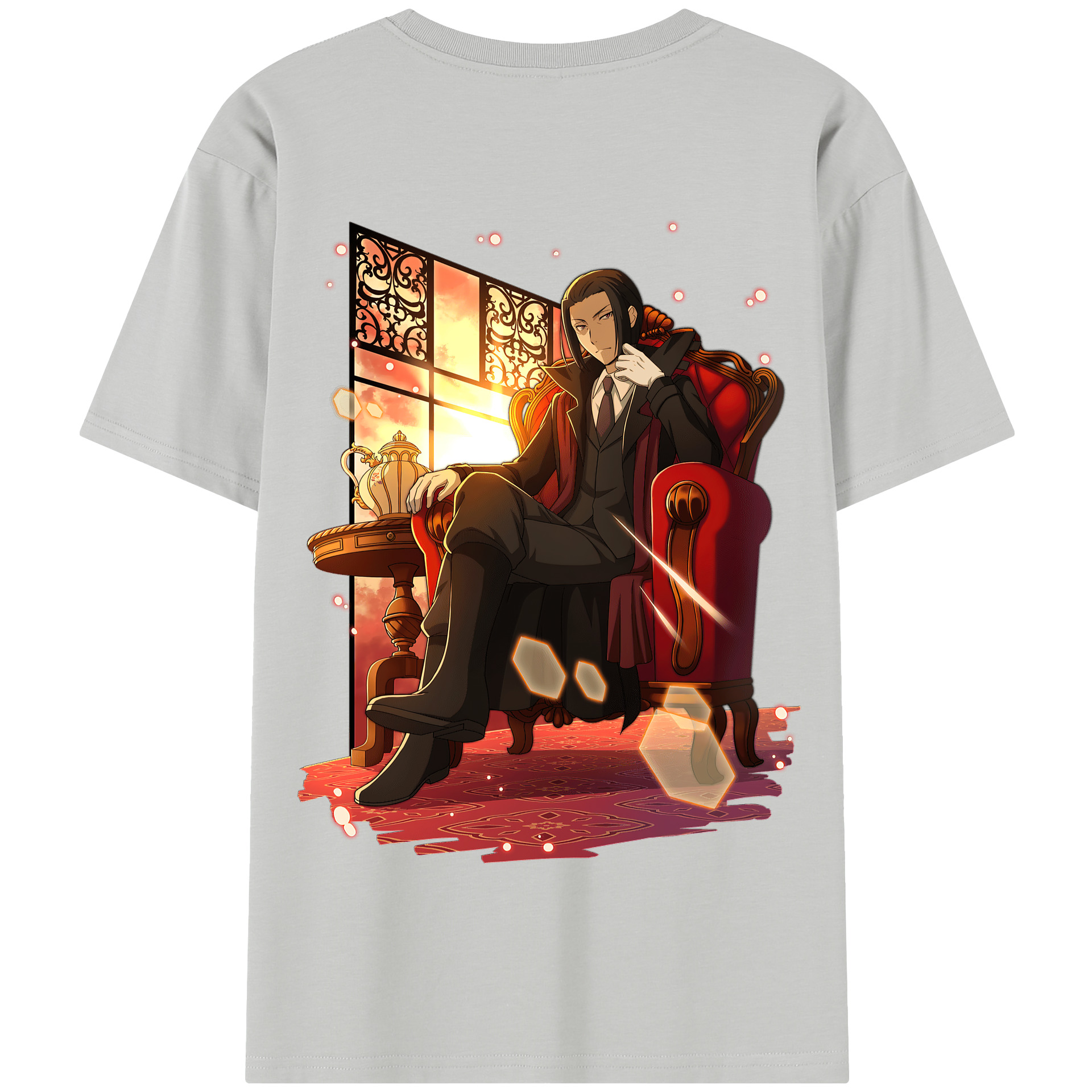 （画像用） 文豪ストレイドッグス Bungo Stray Dogs 綿100％半袖Tシャツ（背面プリント）