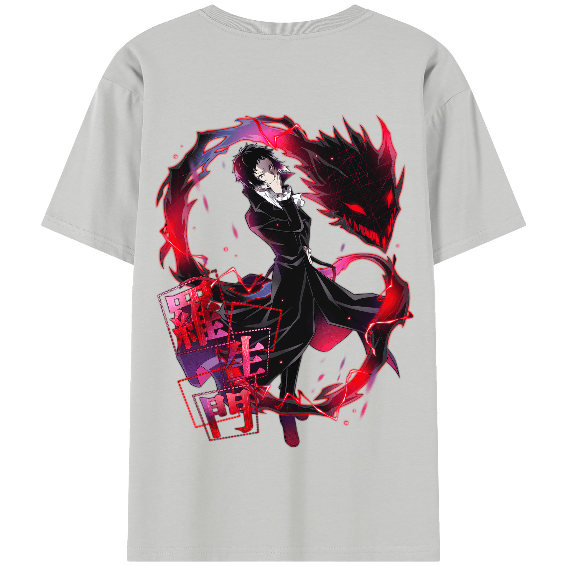 （画像用） 文豪ストレイドッグス Bungo Stray Dogs 綿100％半袖Tシャツ（背面プリント）