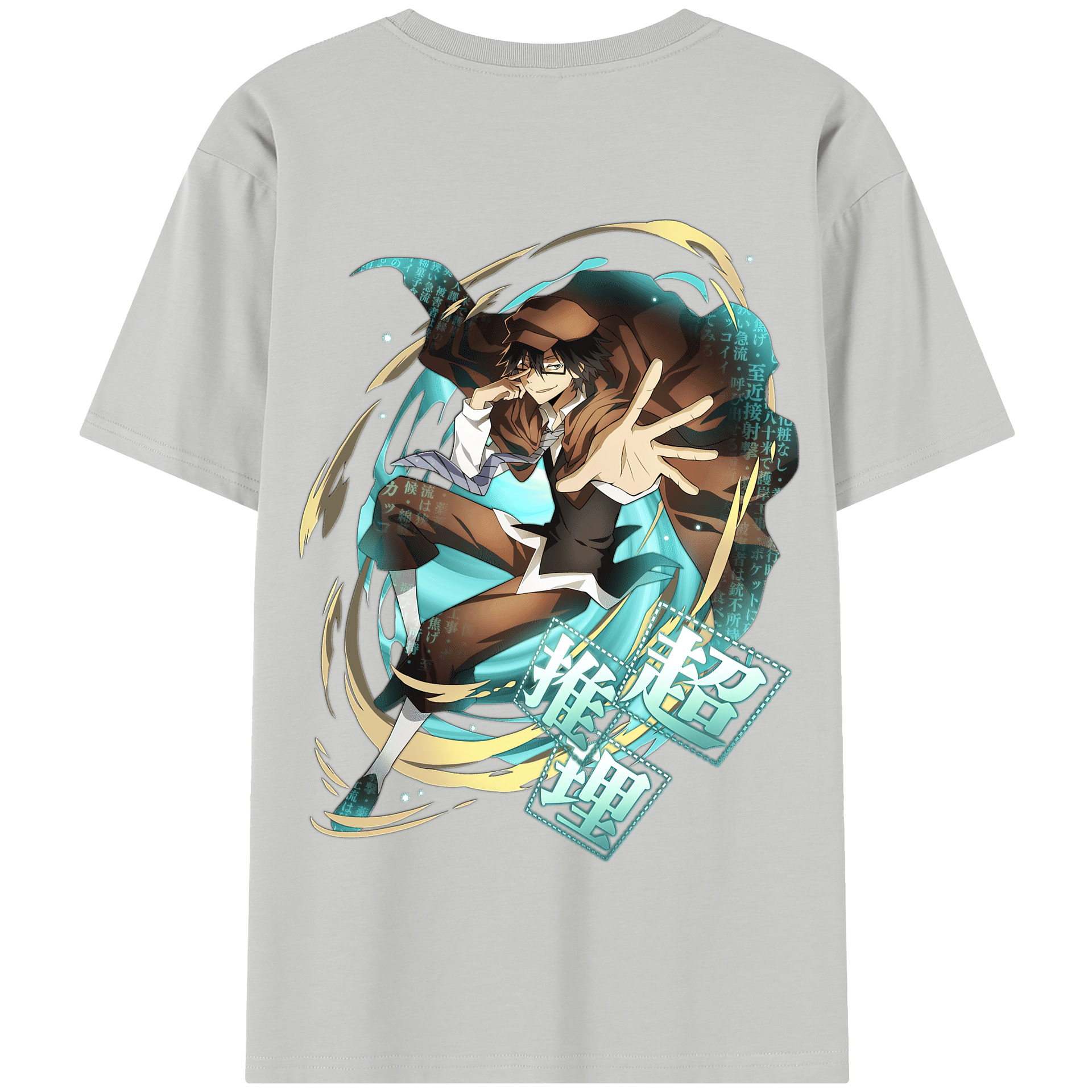 （画像用） 文豪ストレイドッグス Bungo Stray Dogs 綿100％半袖Tシャツ（背面プリント）