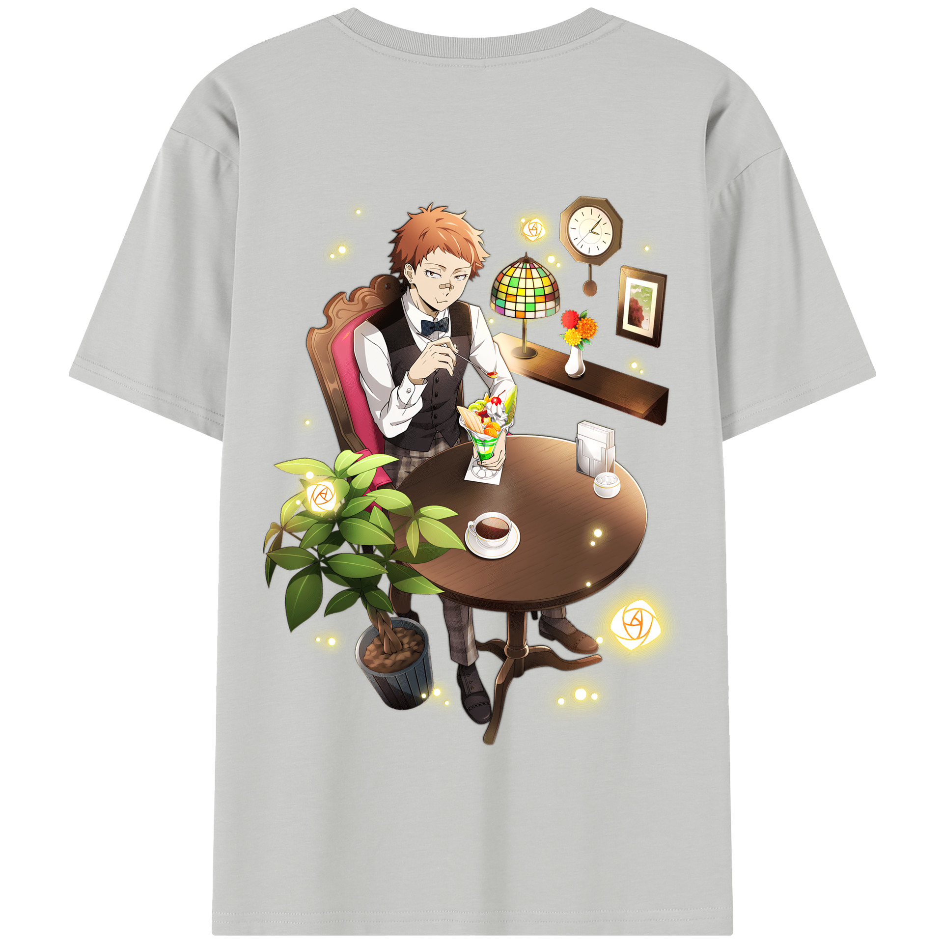 （画像用） 文豪ストレイドッグス Bungo Stray Dogs 綿100％半袖Tシャツ（背面プリント）