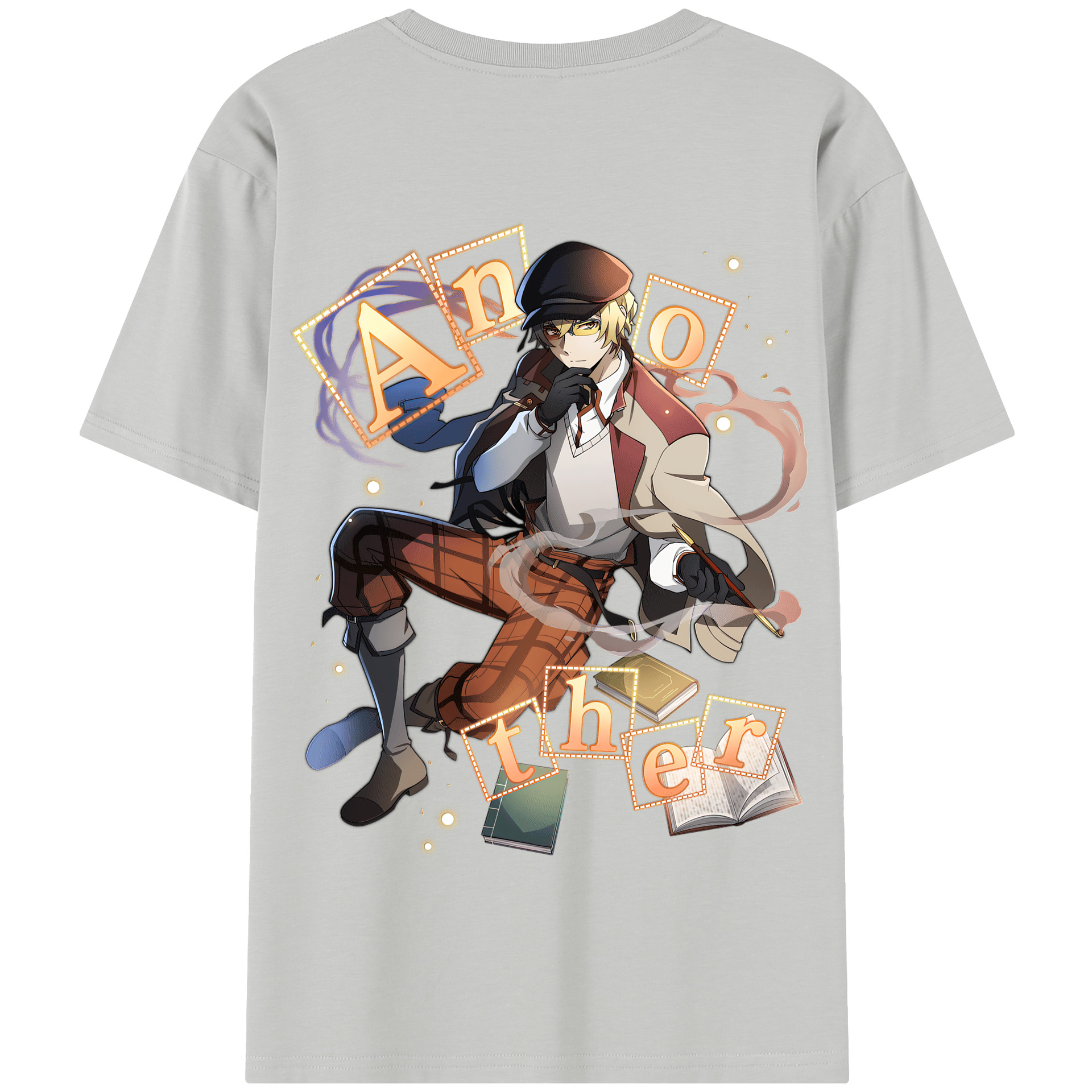 （画像用） 文豪ストレイドッグス Bungo Stray Dogs 綿100％半袖Tシャツ（背面プリント）