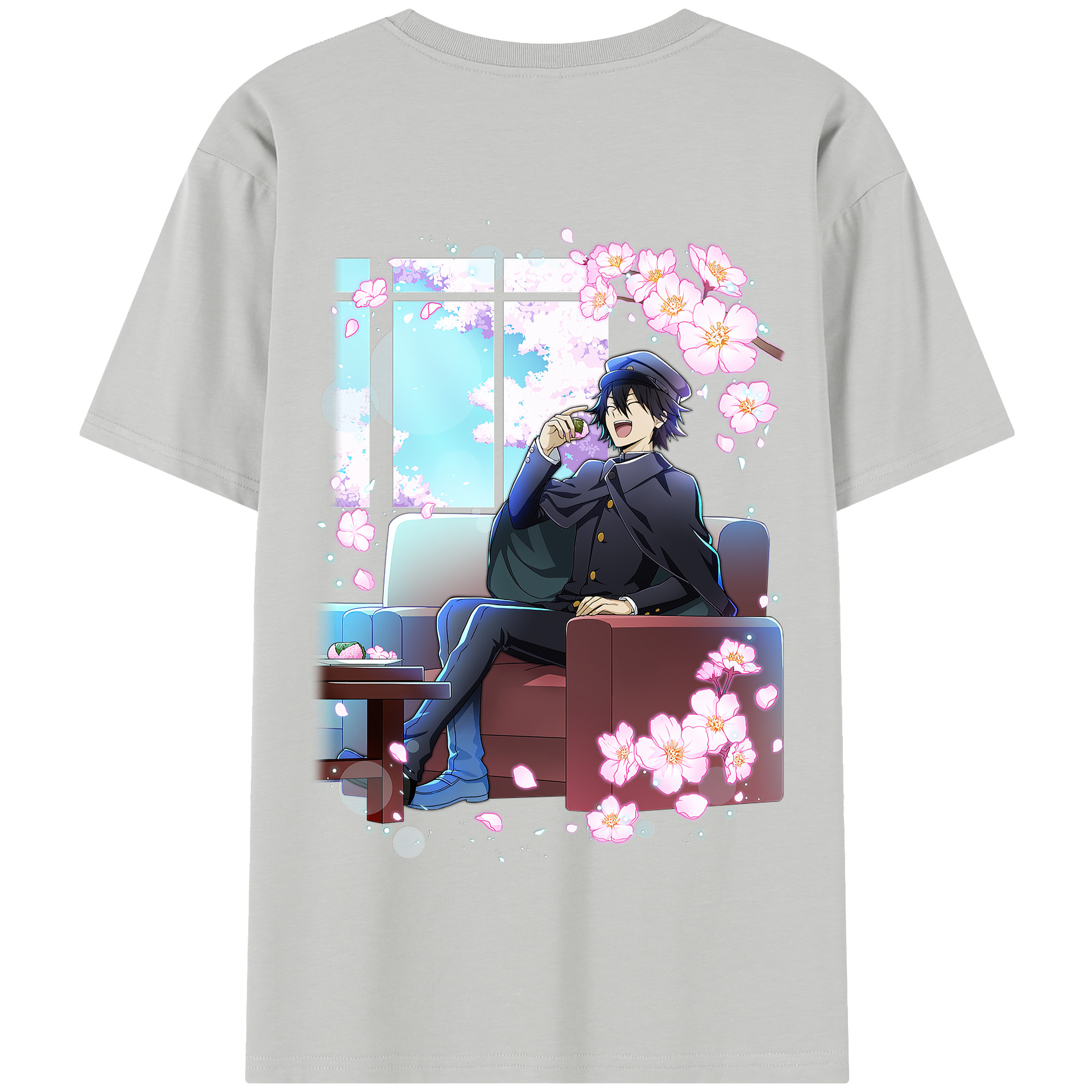 （画像用） 文豪ストレイドッグス Bungo Stray Dogs 綿100％半袖Tシャツ（背面プリント）