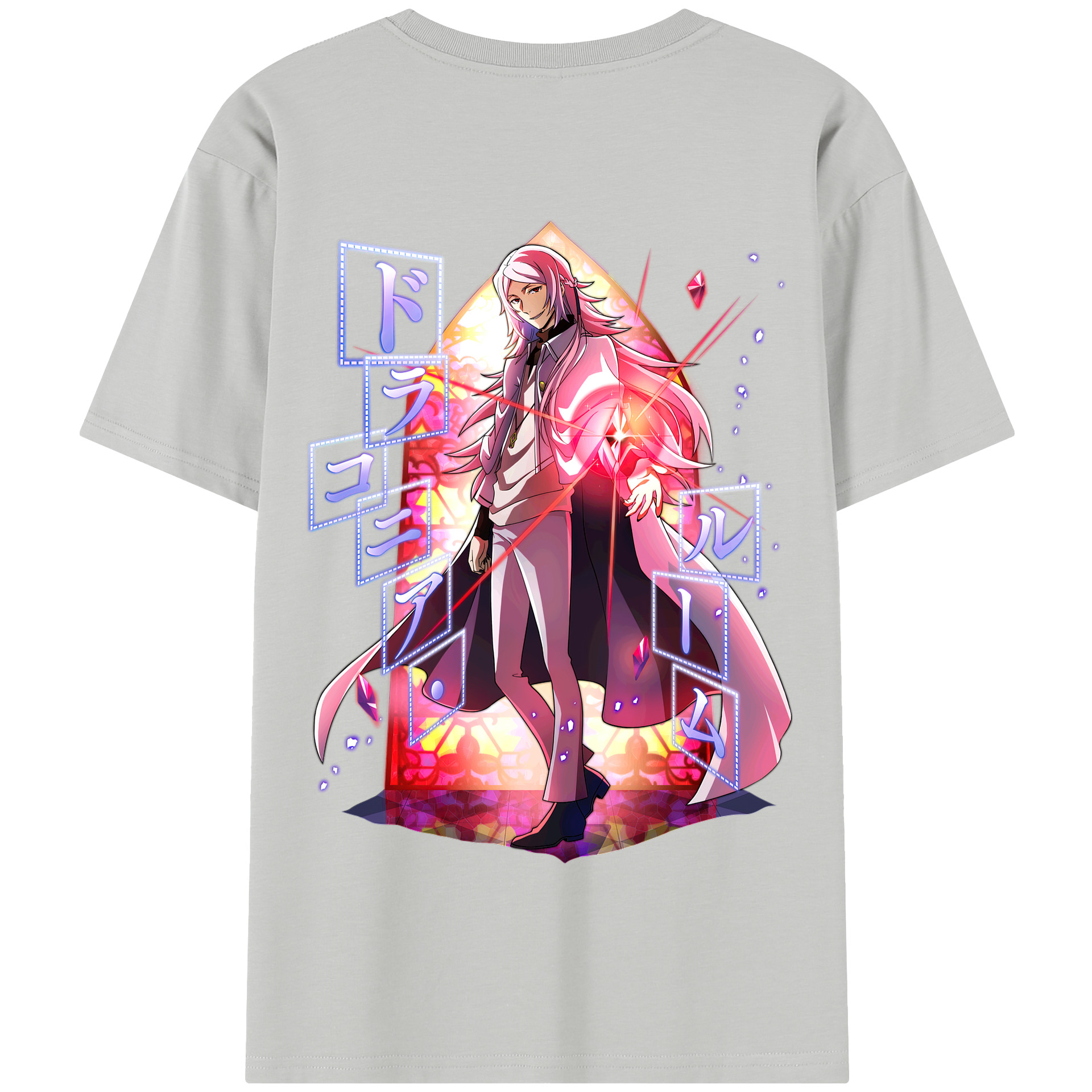 （画像用） 文豪ストレイドッグス Bungo Stray Dogs 綿100％半袖Tシャツ（背面プリント）