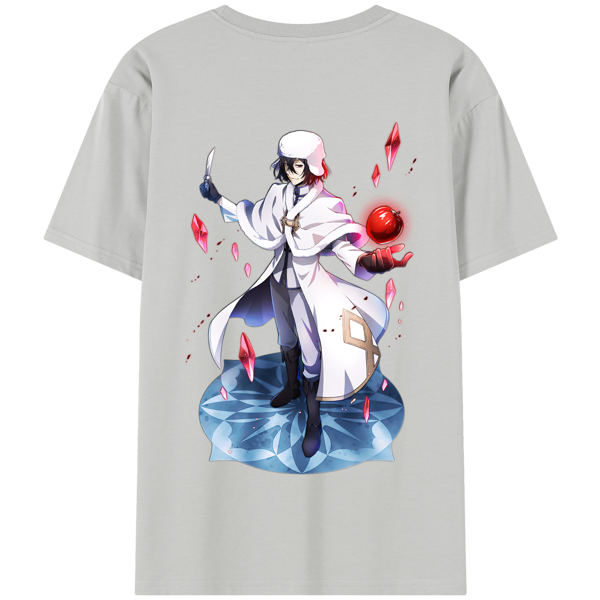 （画像用） 文豪ストレイドッグス Bungo Stray Dogs 綿100％半袖Tシャツ（背面プリント）