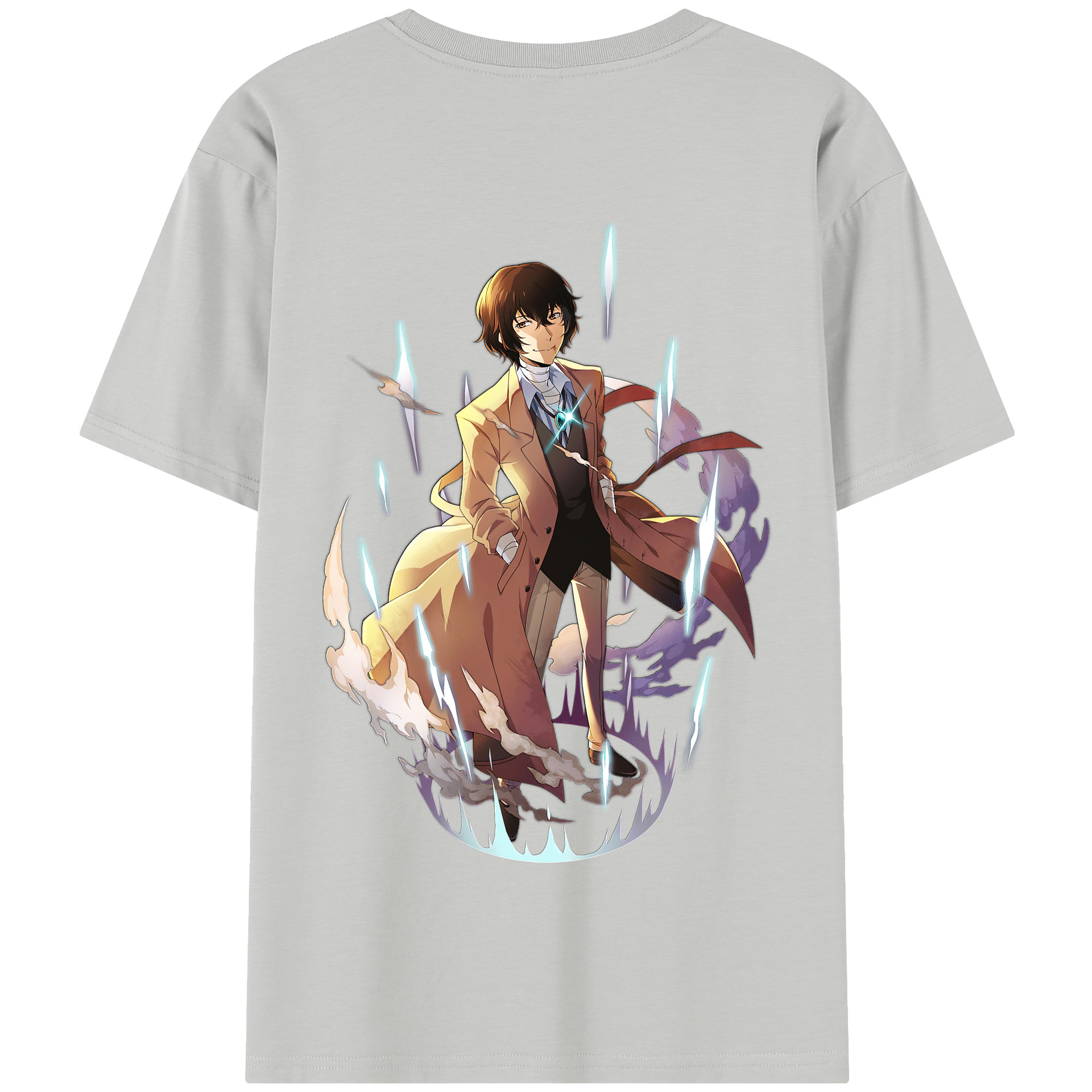 （画像用） 文豪ストレイドッグス Bungo Stray Dogs 綿100％半袖Tシャツ（背面プリント）