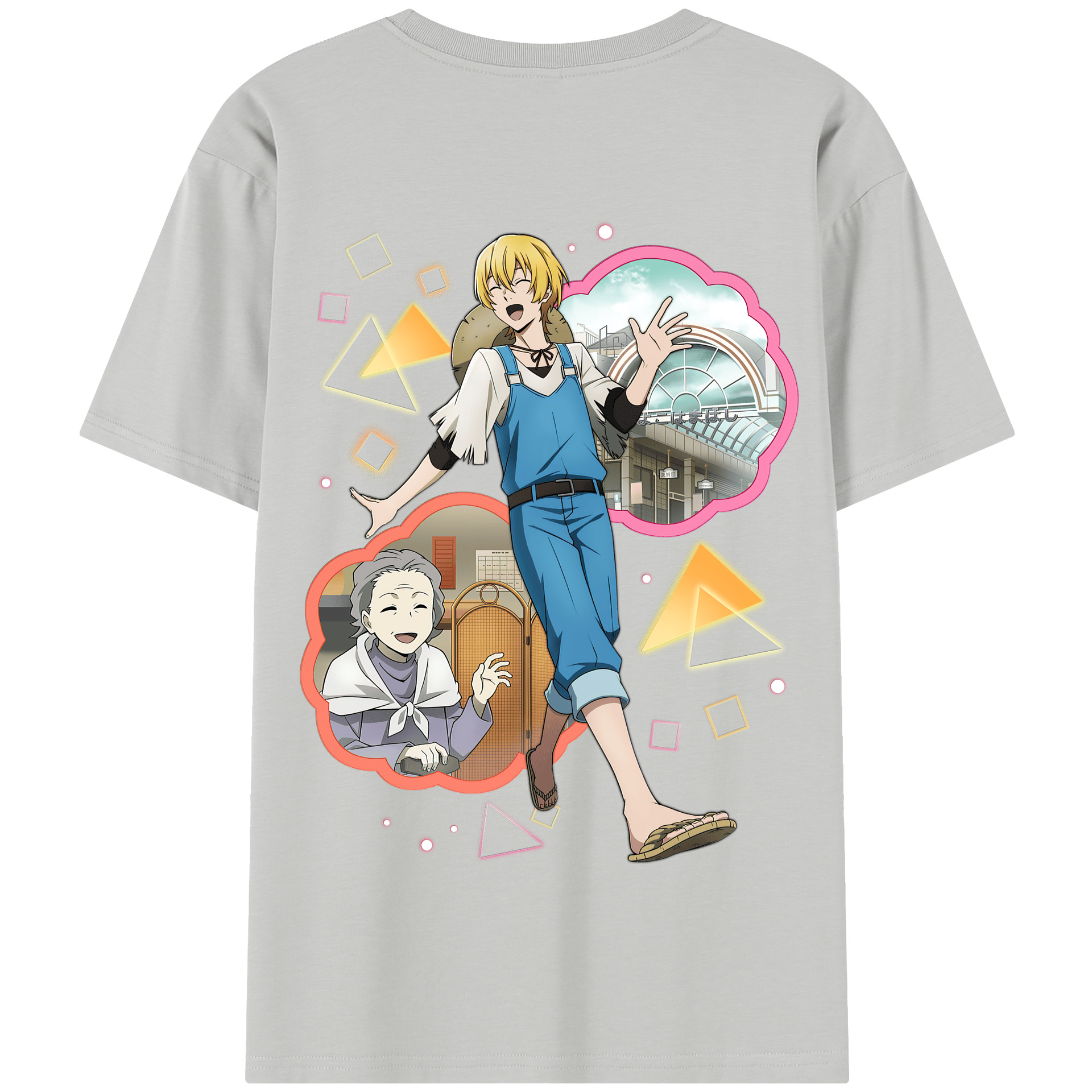 （画像用） 文豪ストレイドッグス Bungo Stray Dogs 綿100％半袖Tシャツ（背面プリント）