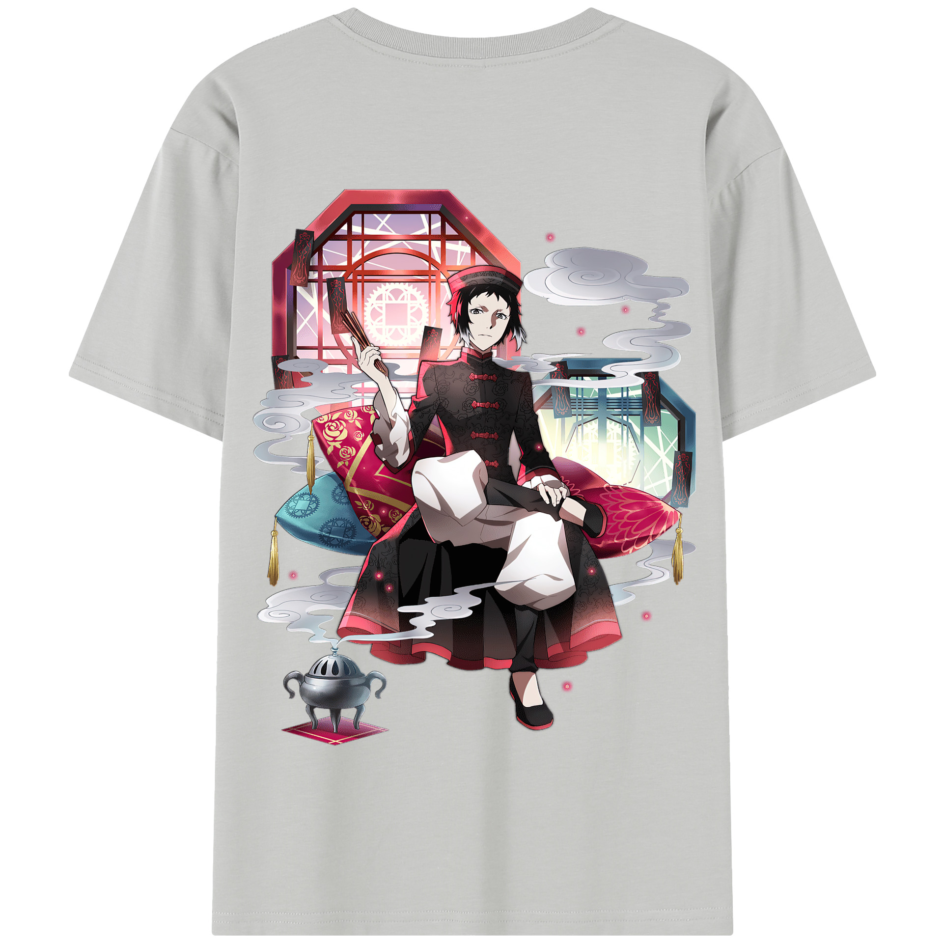 （画像用） 文豪ストレイドッグス Bungo Stray Dogs 綿100％半袖Tシャツ（背面プリント）