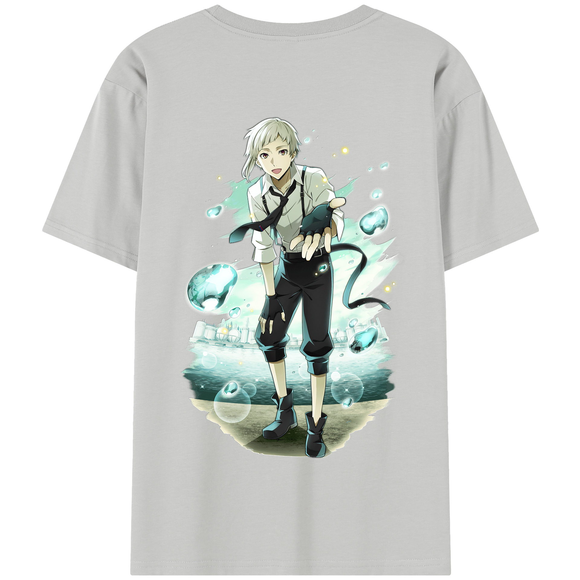 （画像用） 文豪ストレイドッグス Bungo Stray Dogs 綿100％半袖Tシャツ（背面プリント）