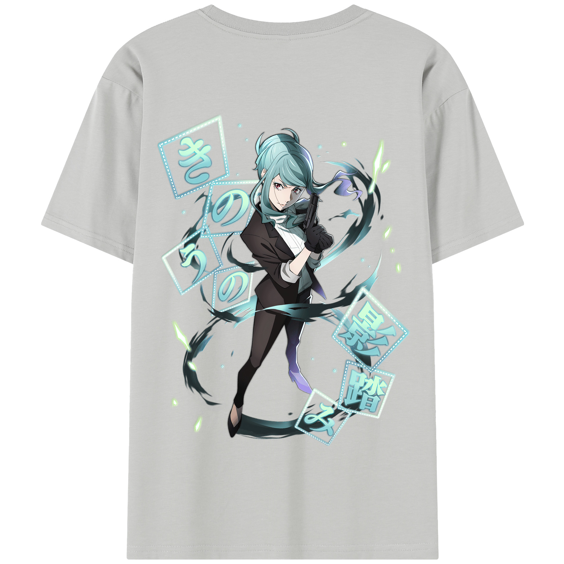 （画像用） 文豪ストレイドッグス Bungo Stray Dogs 綿100％半袖Tシャツ（背面プリント）