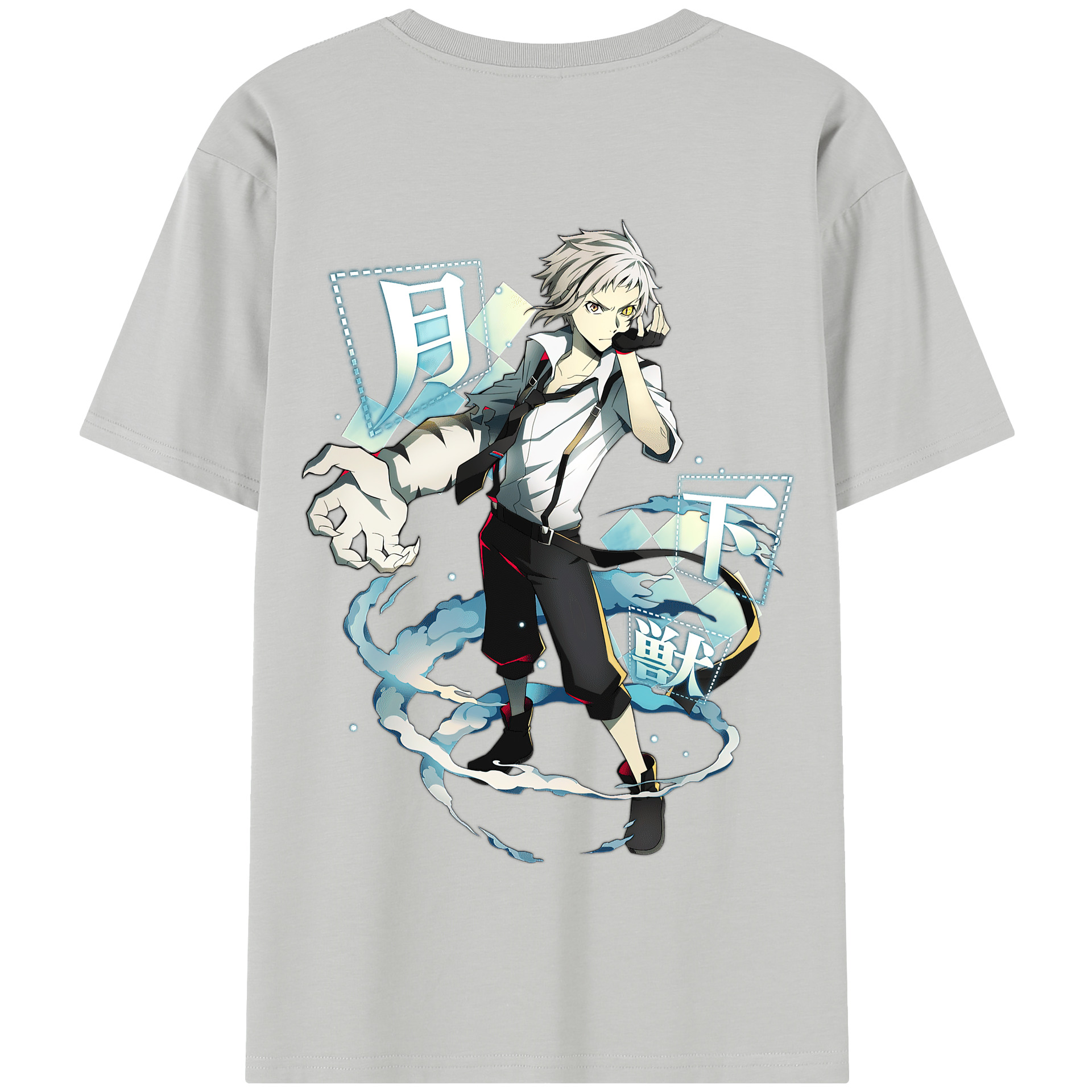 （画像用） 文豪ストレイドッグス Bungo Stray Dogs 綿100％半袖Tシャツ（背面プリント）